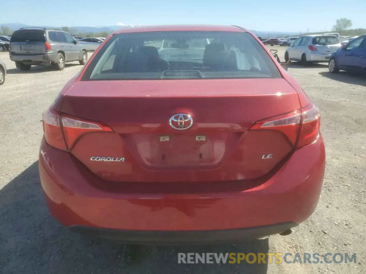6 Photograph of a damaged car 5YFBURHE5KP927134 TOYOTA COROLLA 2019