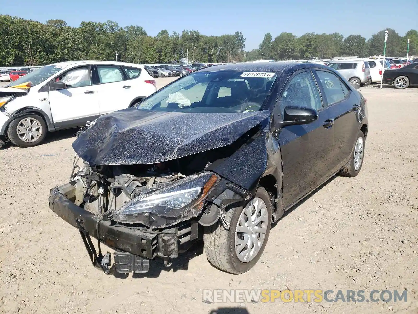 2 Photograph of a damaged car 5YFBURHE5KP927635 TOYOTA COROLLA 2019