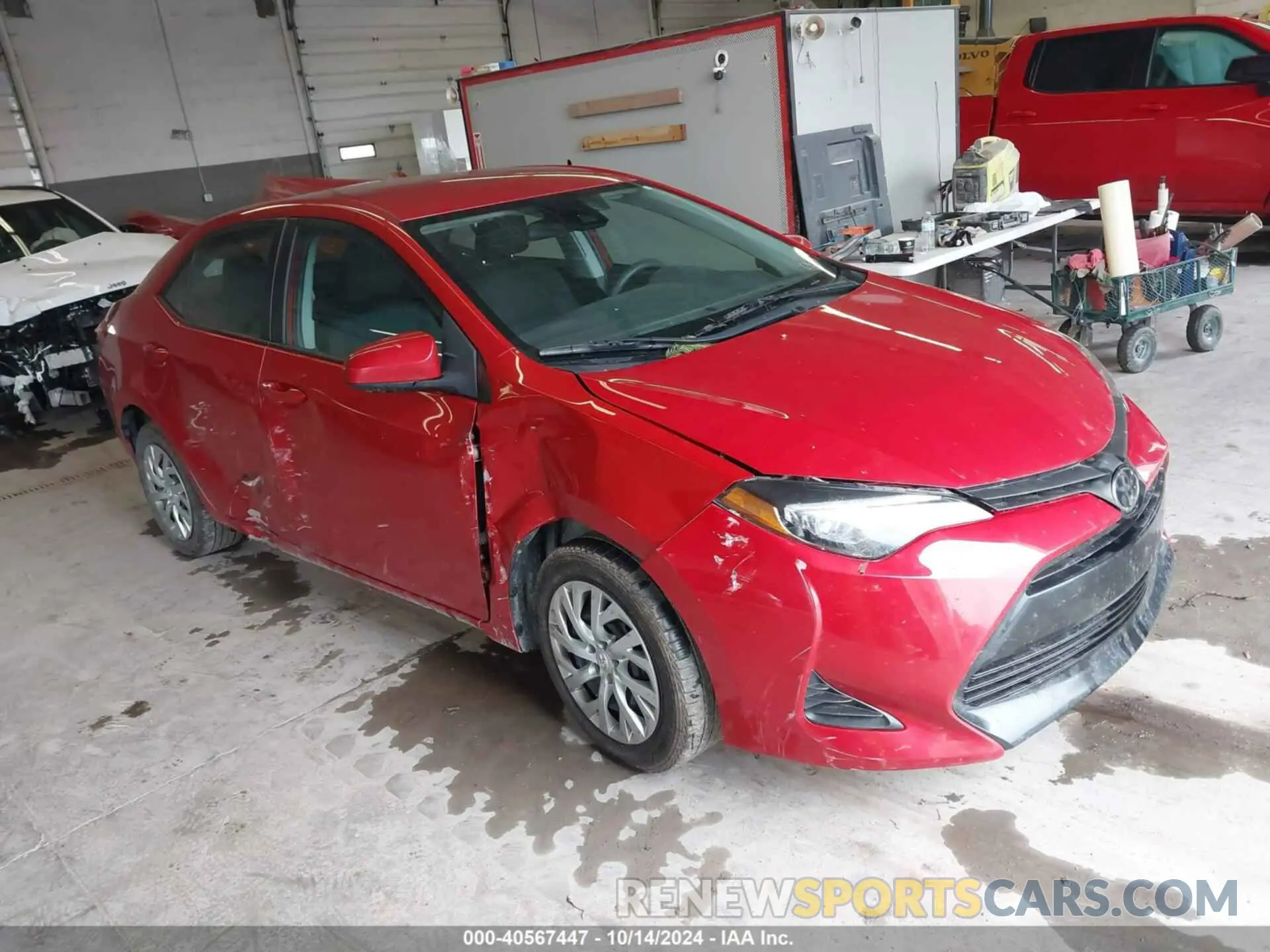 1 Photograph of a damaged car 5YFBURHE5KP929739 TOYOTA COROLLA 2019