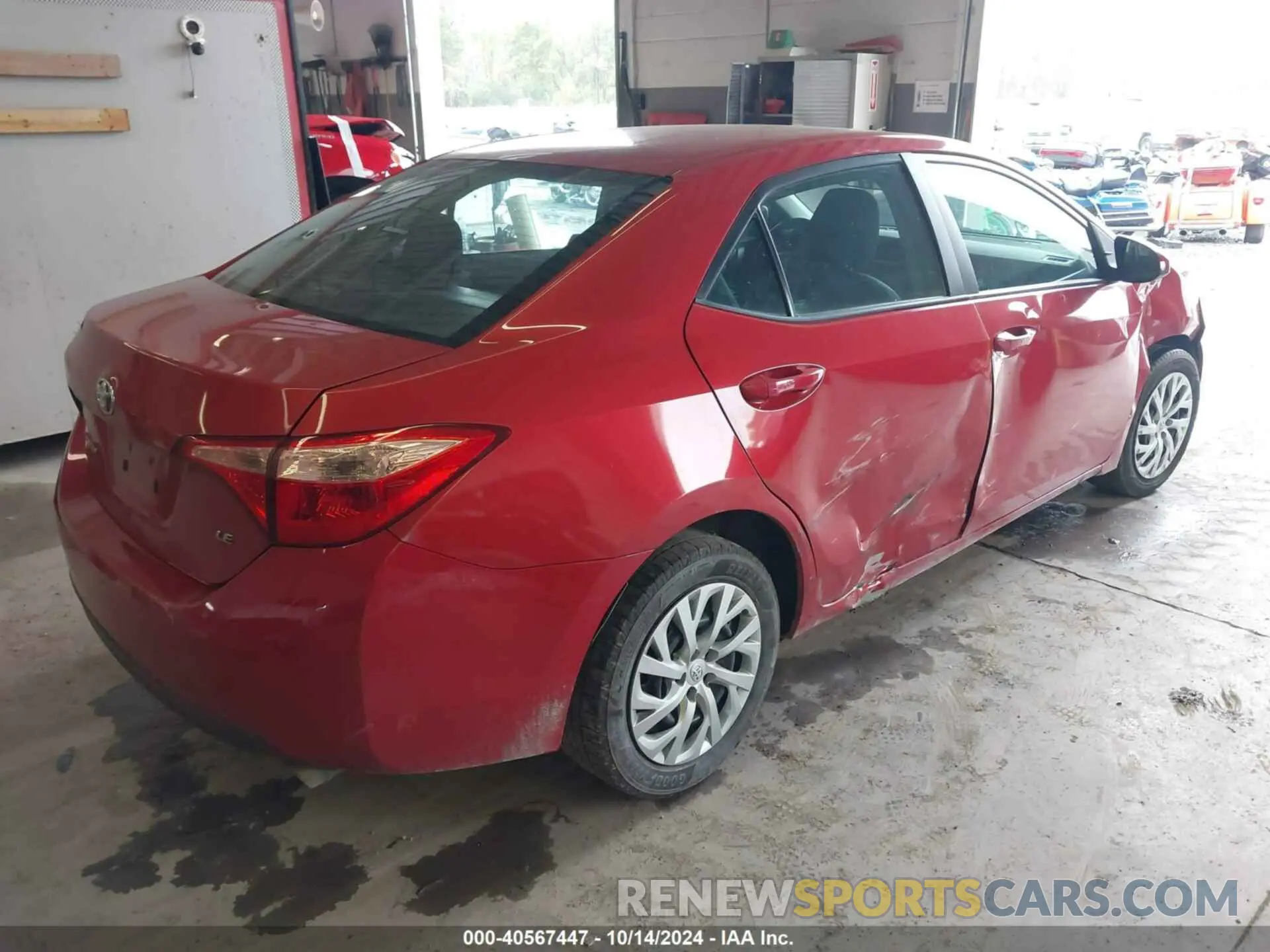 4 Photograph of a damaged car 5YFBURHE5KP929739 TOYOTA COROLLA 2019