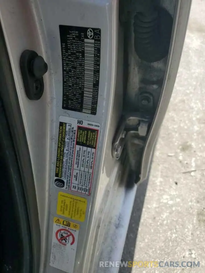 13 Photograph of a damaged car 5YFBURHE5KP929854 TOYOTA COROLLA 2019