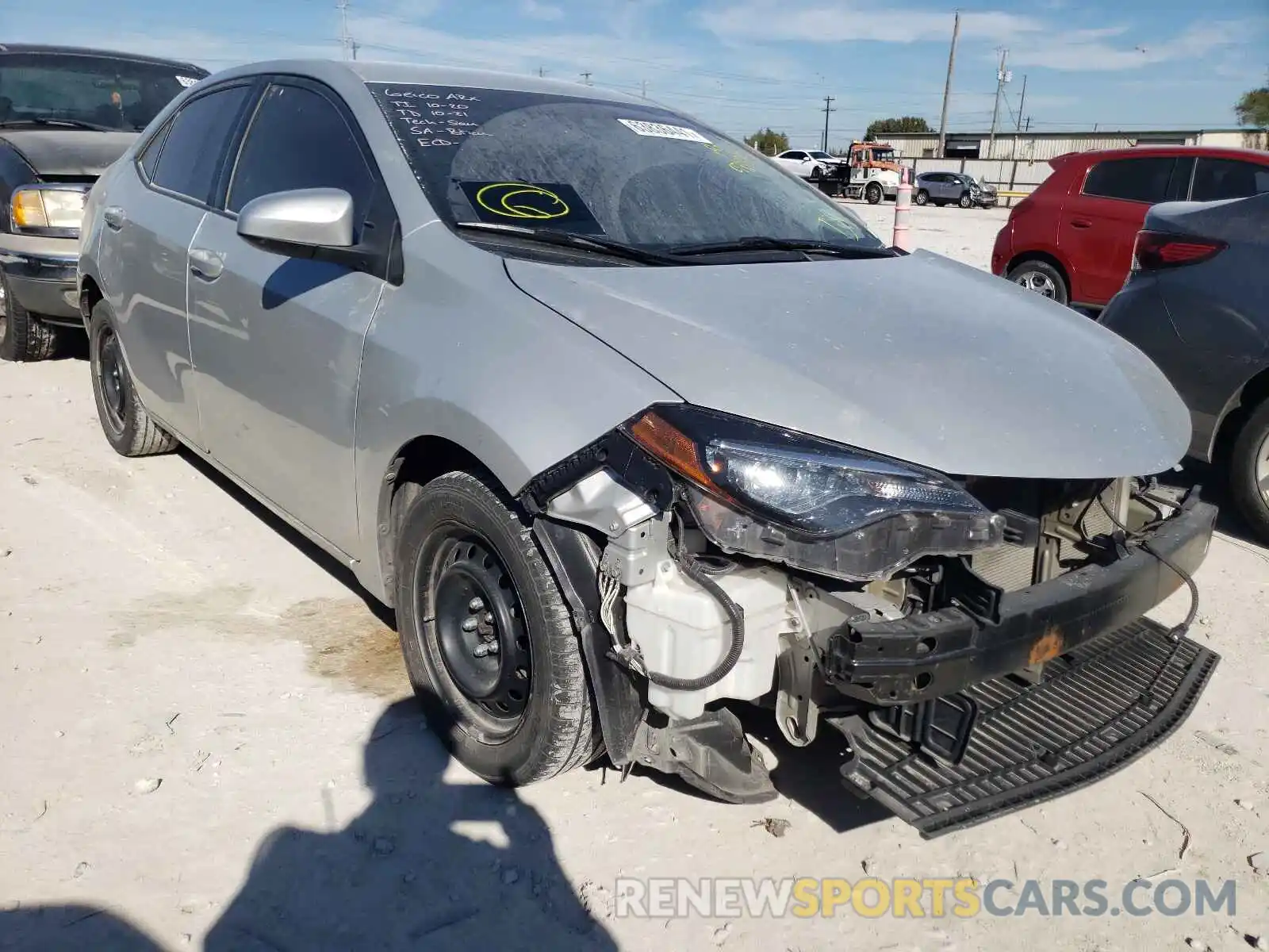 1 Photograph of a damaged car 5YFBURHE5KP930874 TOYOTA COROLLA 2019