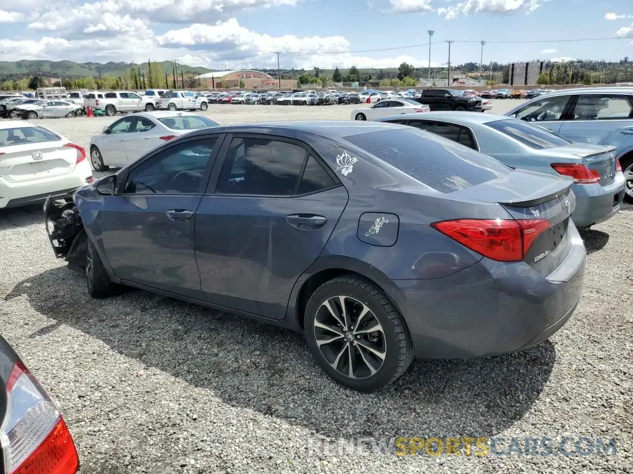 2 Photograph of a damaged car 5YFBURHE5KP931054 TOYOTA COROLLA 2019