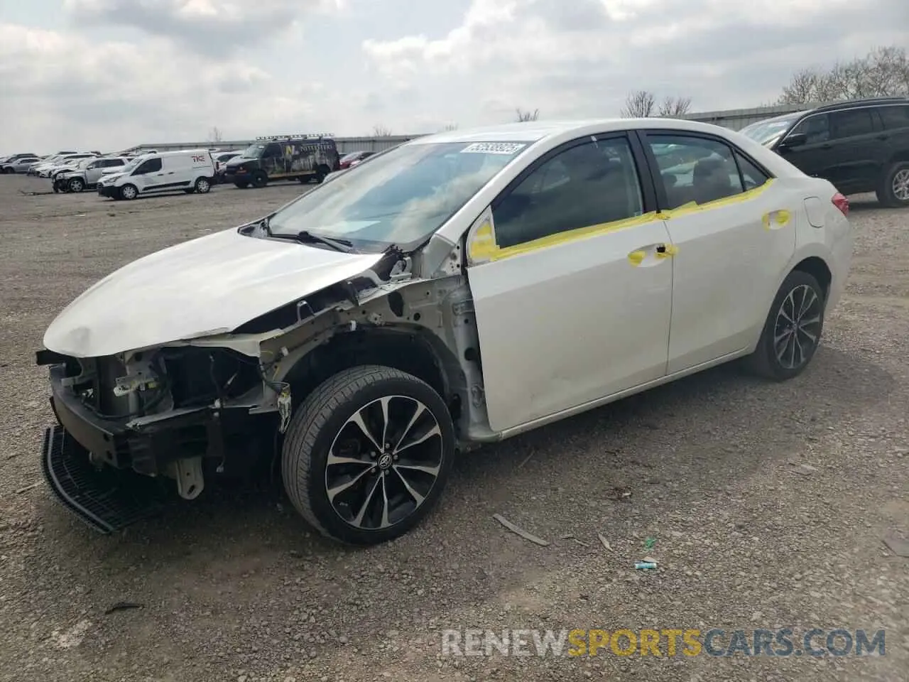 1 Photograph of a damaged car 5YFBURHE5KP931247 TOYOTA COROLLA 2019