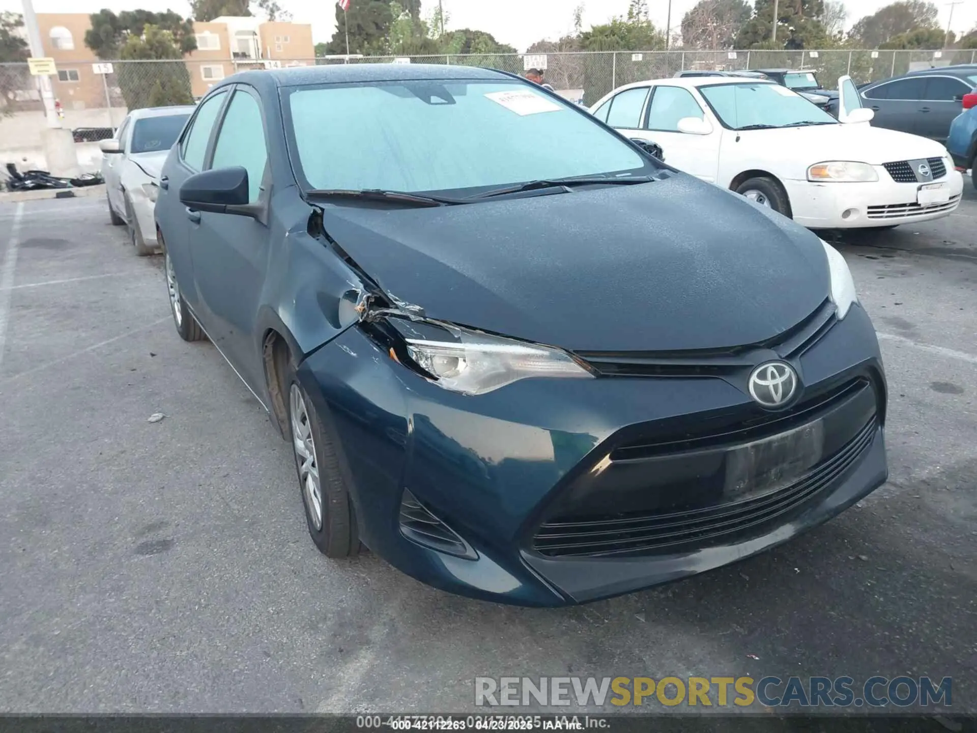 1 Photograph of a damaged car 5YFBURHE5KP931281 TOYOTA COROLLA 2019