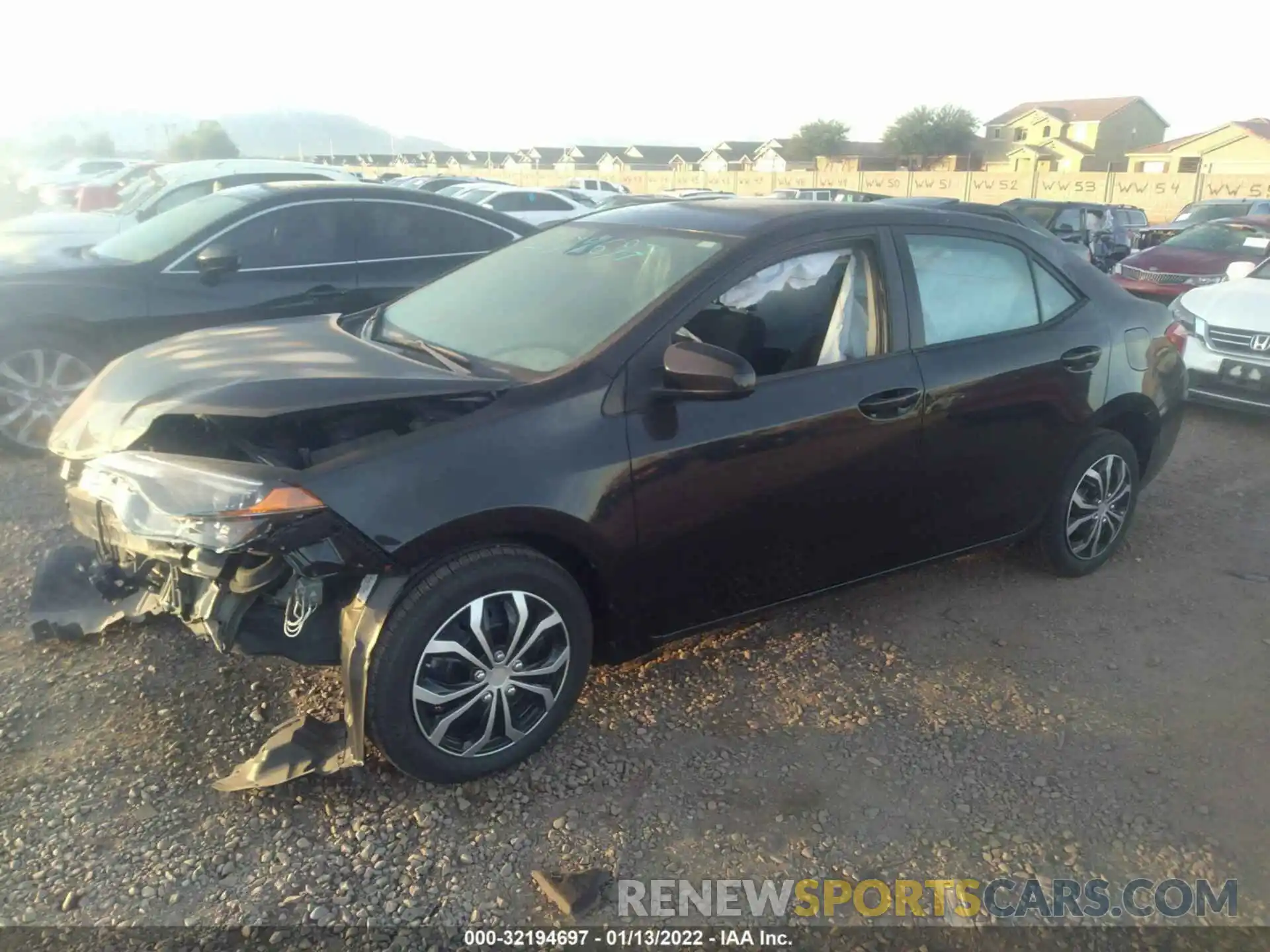 2 Photograph of a damaged car 5YFBURHE5KP933435 TOYOTA COROLLA 2019