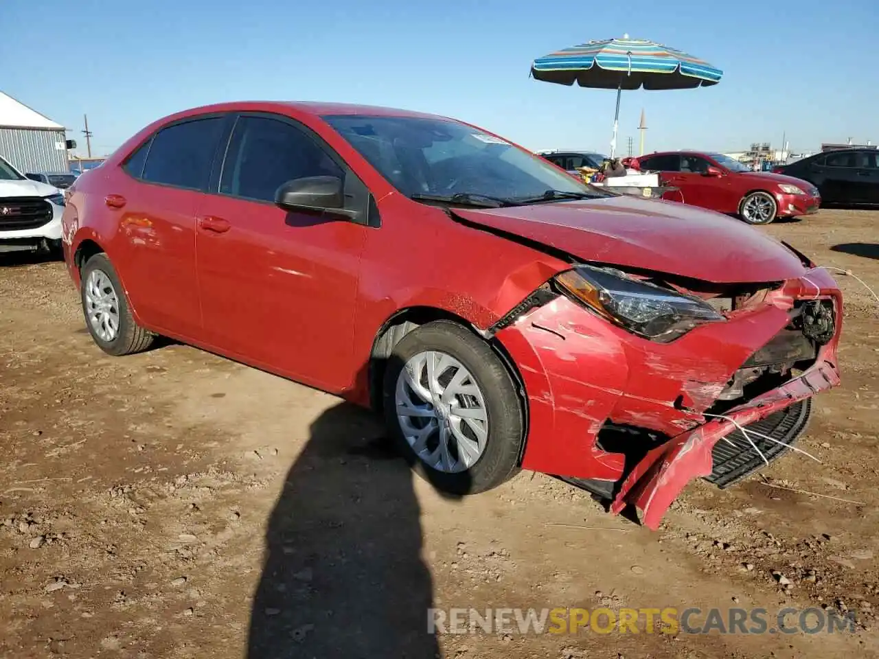 4 Photograph of a damaged car 5YFBURHE5KP934441 TOYOTA COROLLA 2019