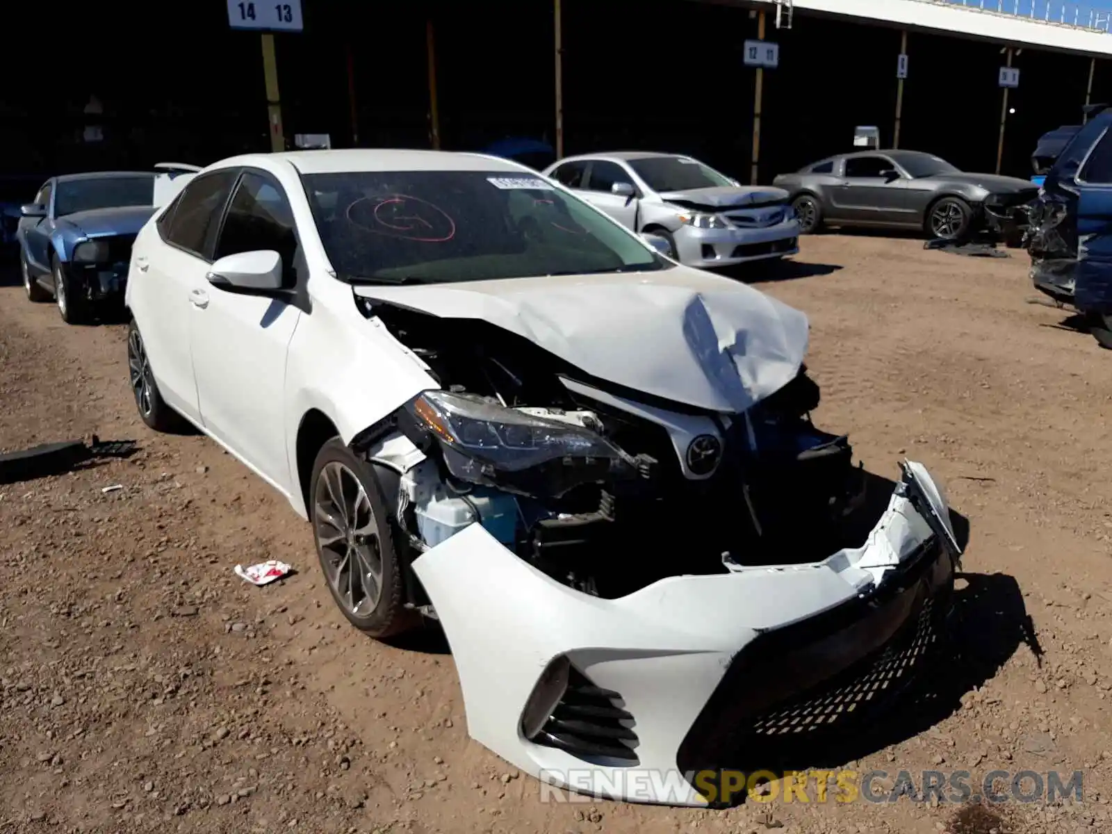 1 Photograph of a damaged car 5YFBURHE5KP935332 TOYOTA COROLLA 2019