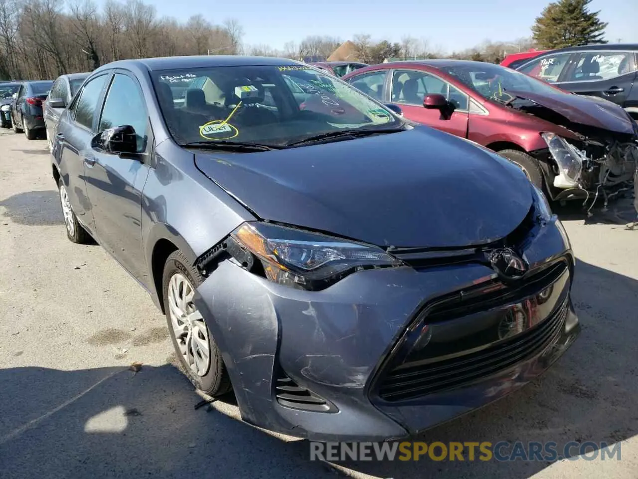 1 Photograph of a damaged car 5YFBURHE5KP937873 TOYOTA COROLLA 2019