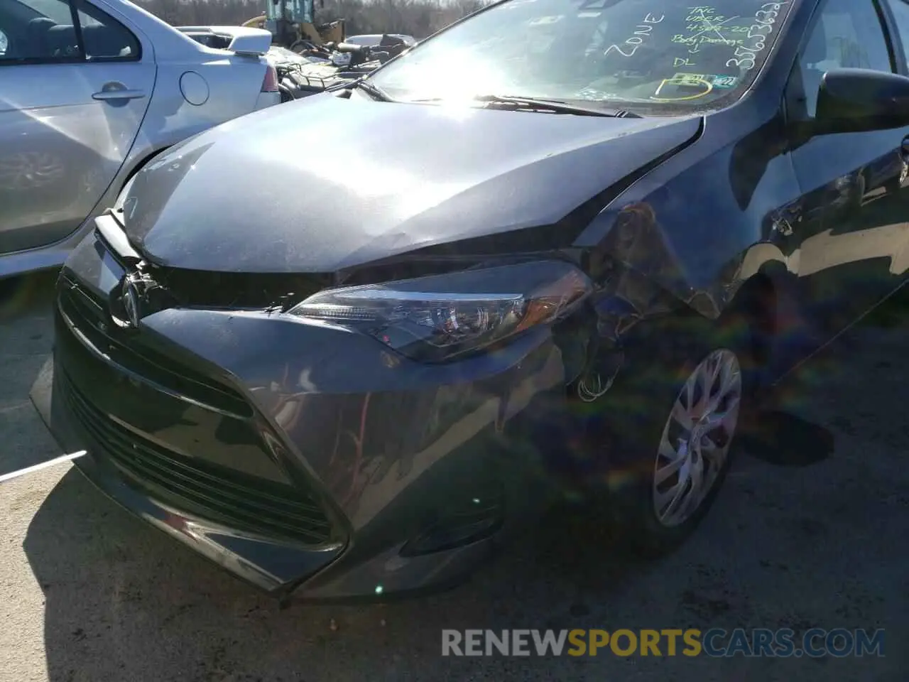 9 Photograph of a damaged car 5YFBURHE5KP937873 TOYOTA COROLLA 2019