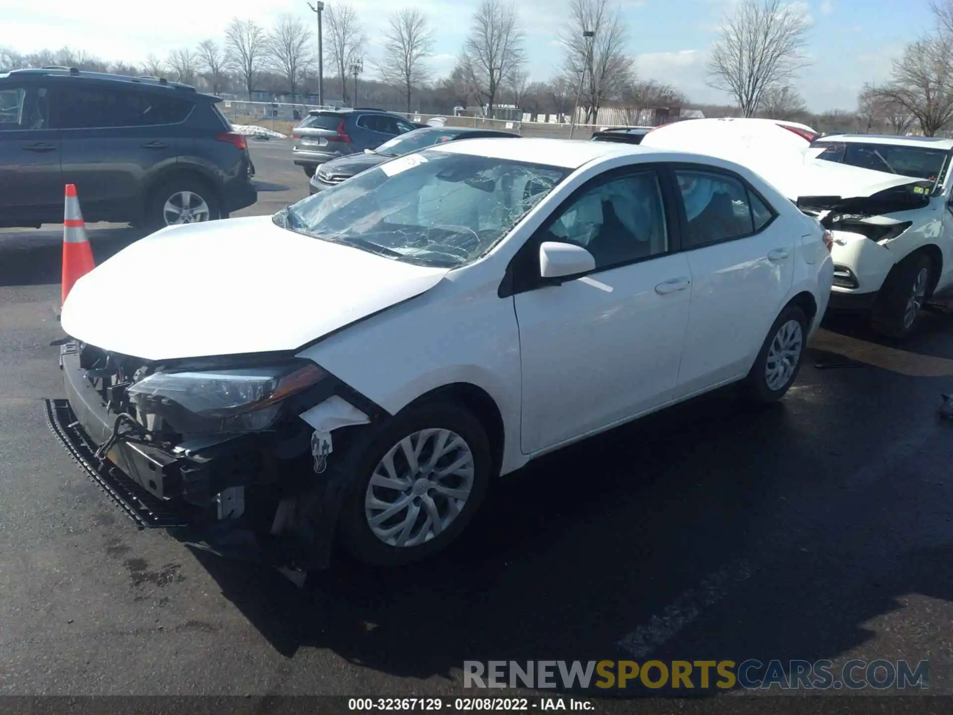 2 Photograph of a damaged car 5YFBURHE5KP940787 TOYOTA COROLLA 2019