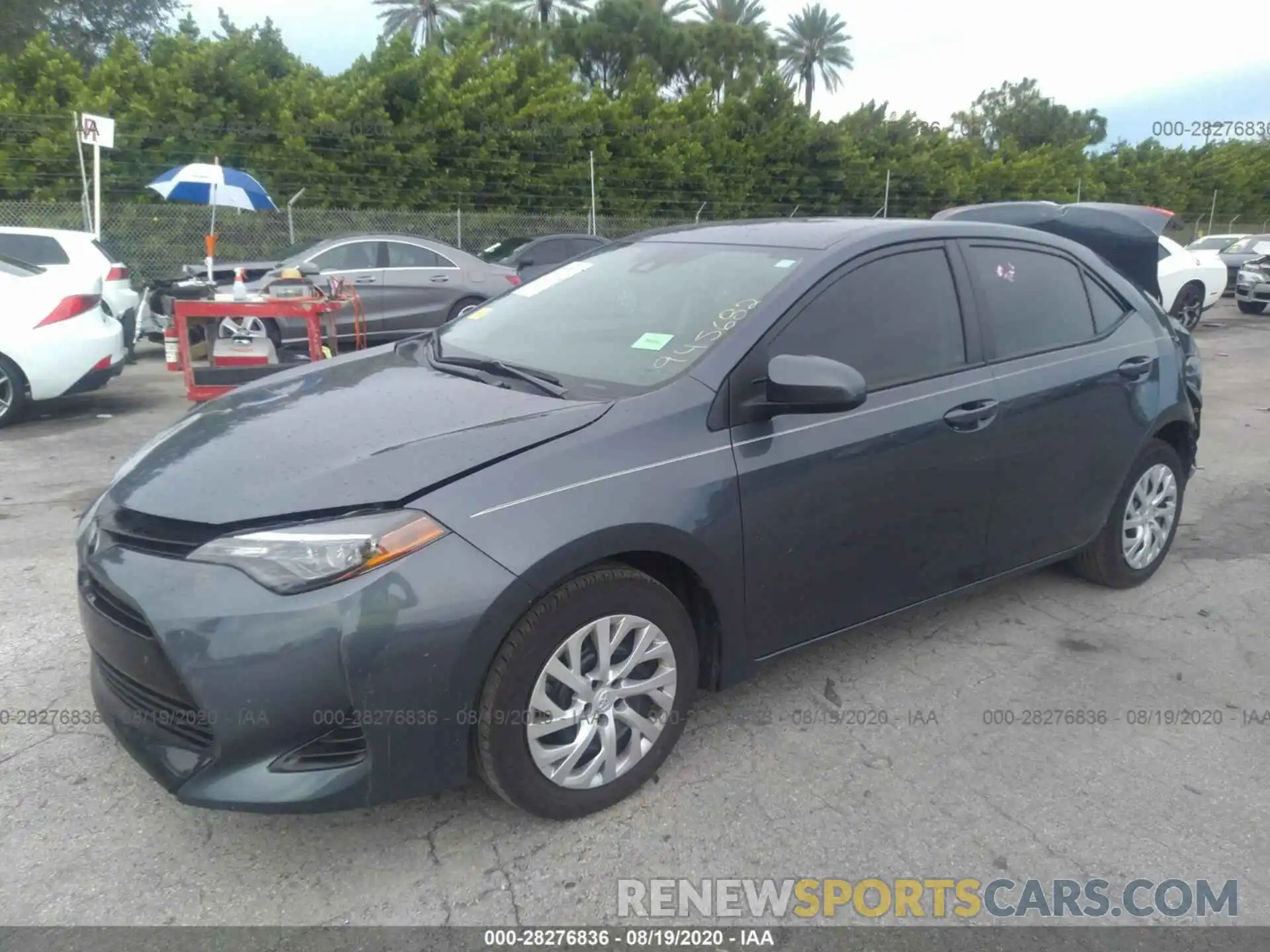 2 Photograph of a damaged car 5YFBURHE5KP945682 TOYOTA COROLLA 2019