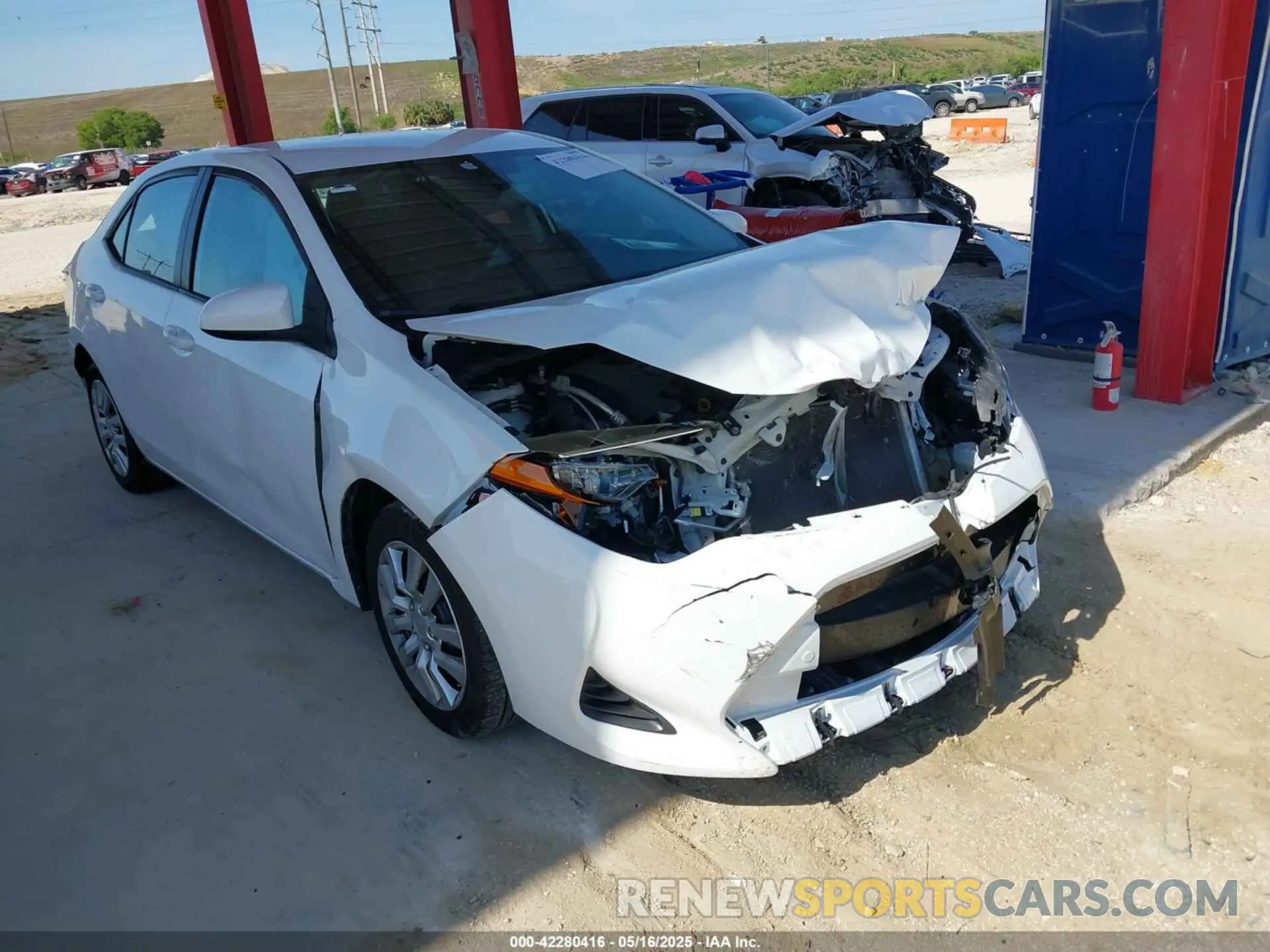 1 Photograph of a damaged car 5YFBURHE5KP945830 TOYOTA COROLLA 2019