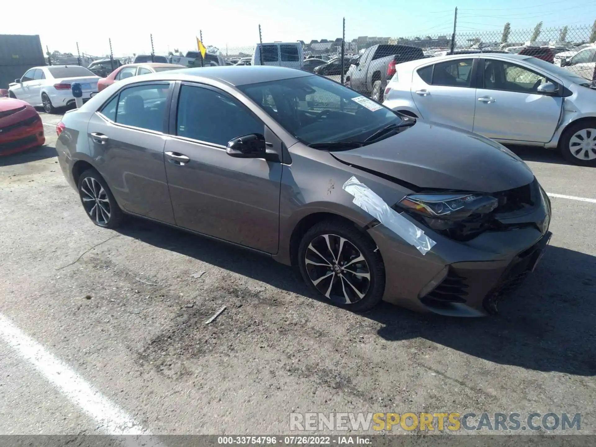 1 Photograph of a damaged car 5YFBURHE5KP947223 TOYOTA COROLLA 2019