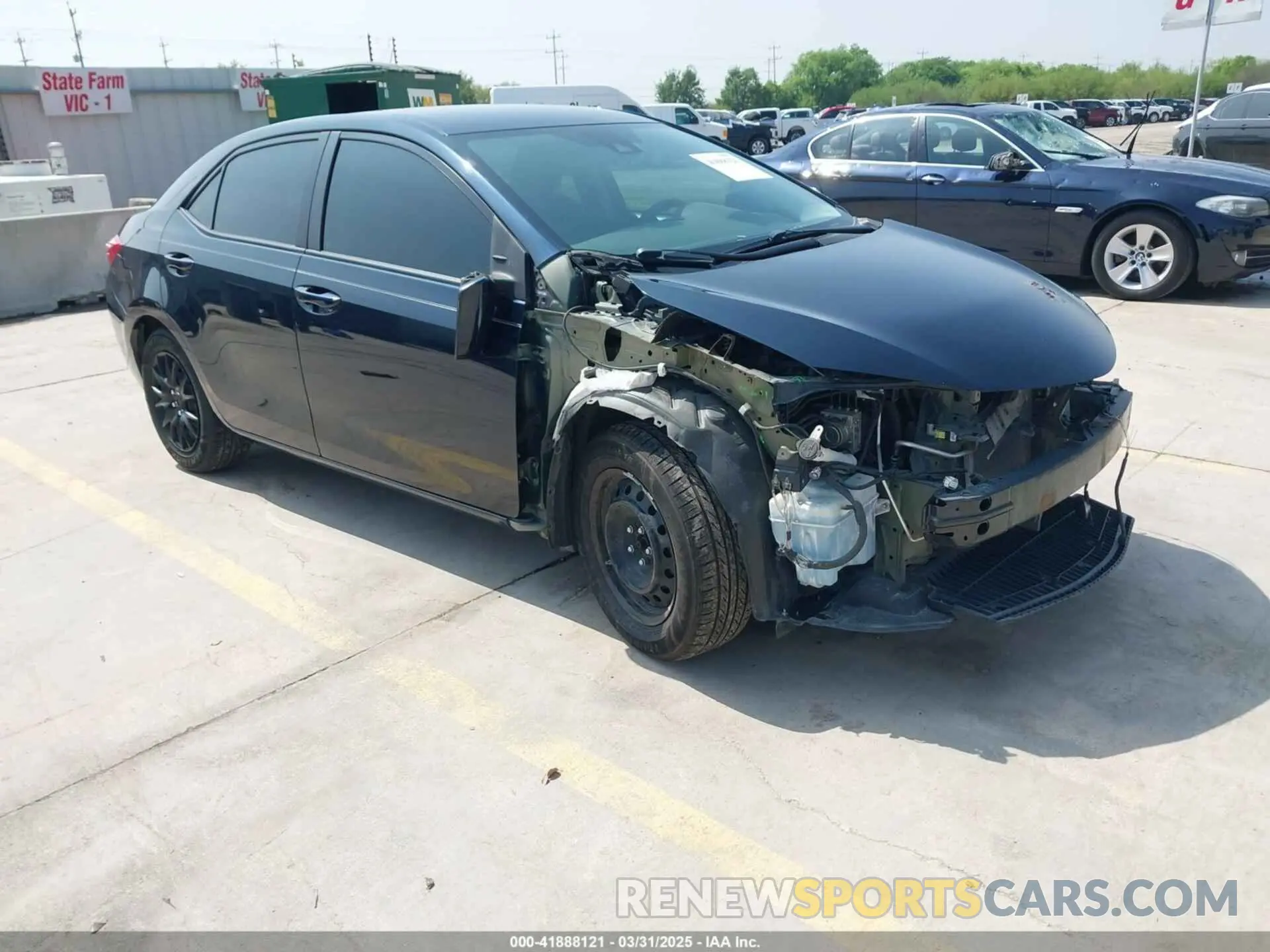 1 Photograph of a damaged car 5YFBURHE5KP947948 TOYOTA COROLLA 2019