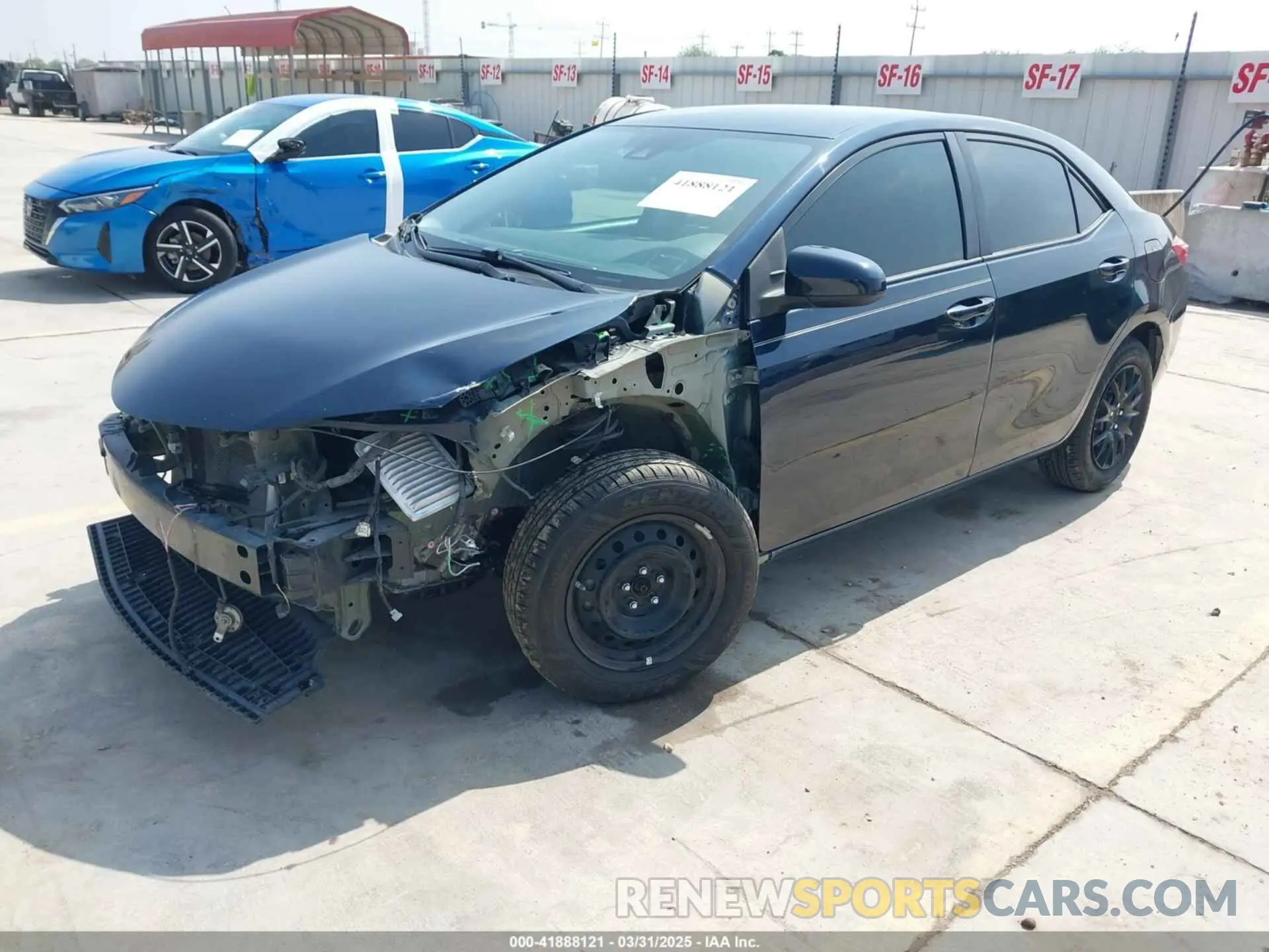 2 Photograph of a damaged car 5YFBURHE5KP947948 TOYOTA COROLLA 2019