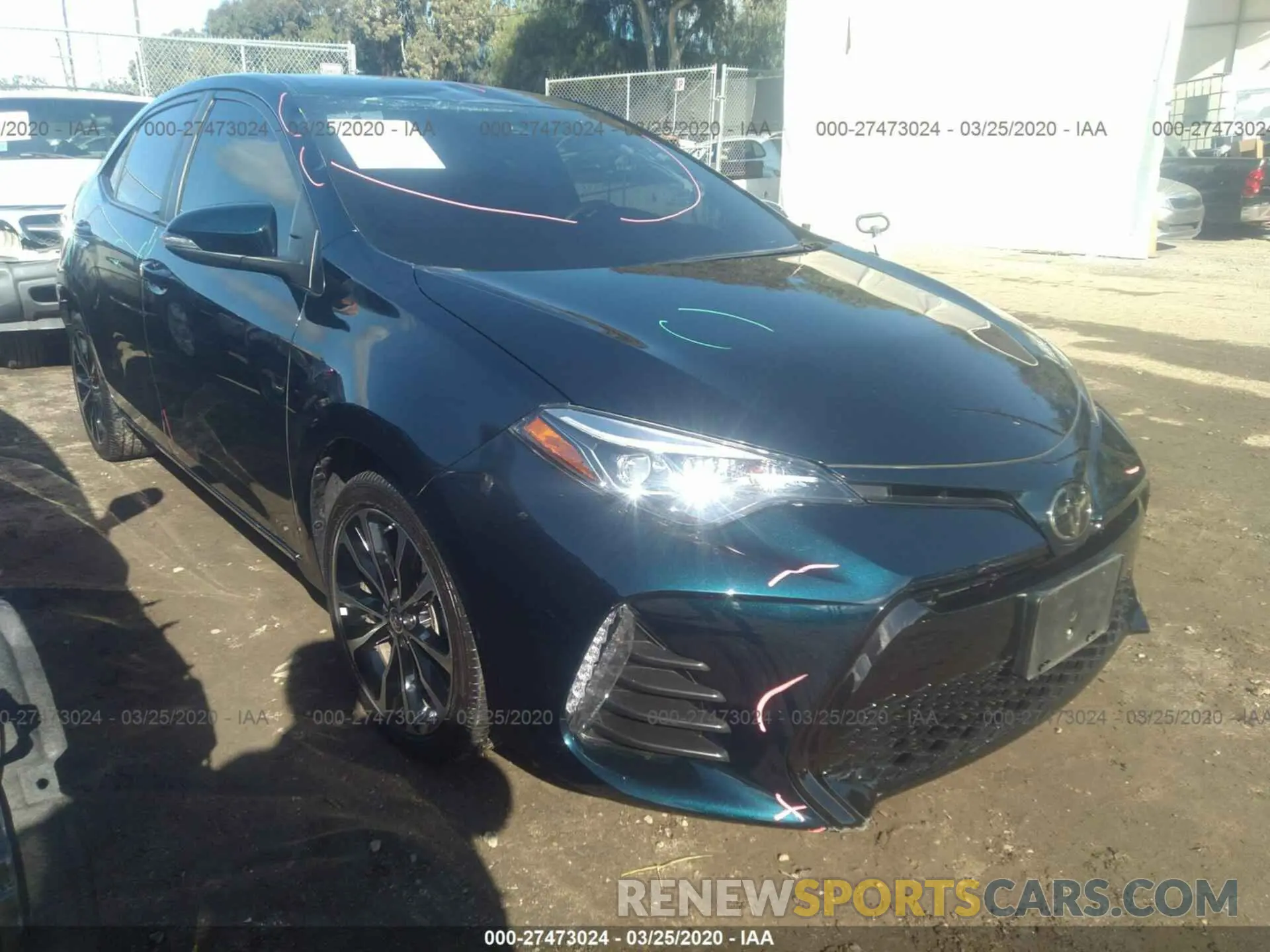 1 Photograph of a damaged car 5YFBURHE5KP948792 TOYOTA COROLLA 2019