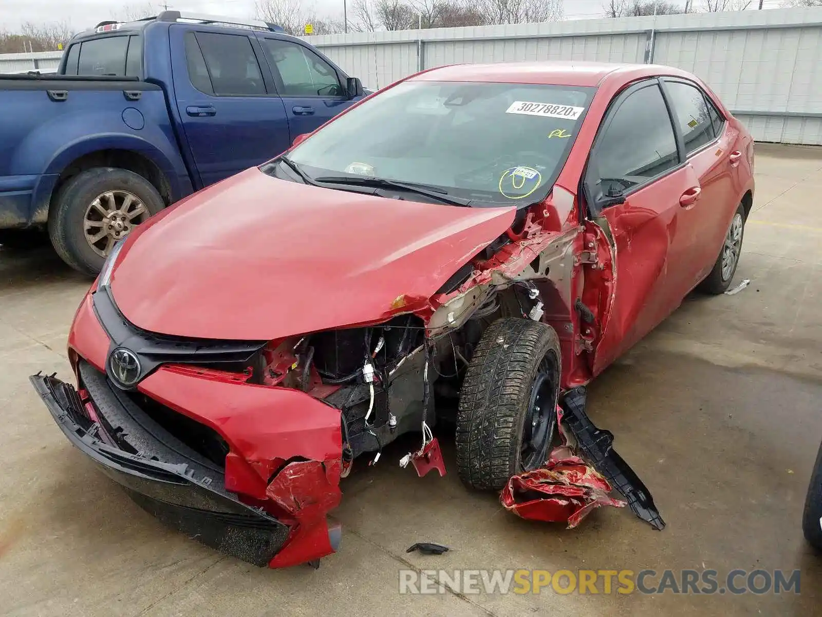 2 Photograph of a damaged car 5YFBURHE5KP949862 TOYOTA COROLLA 2019