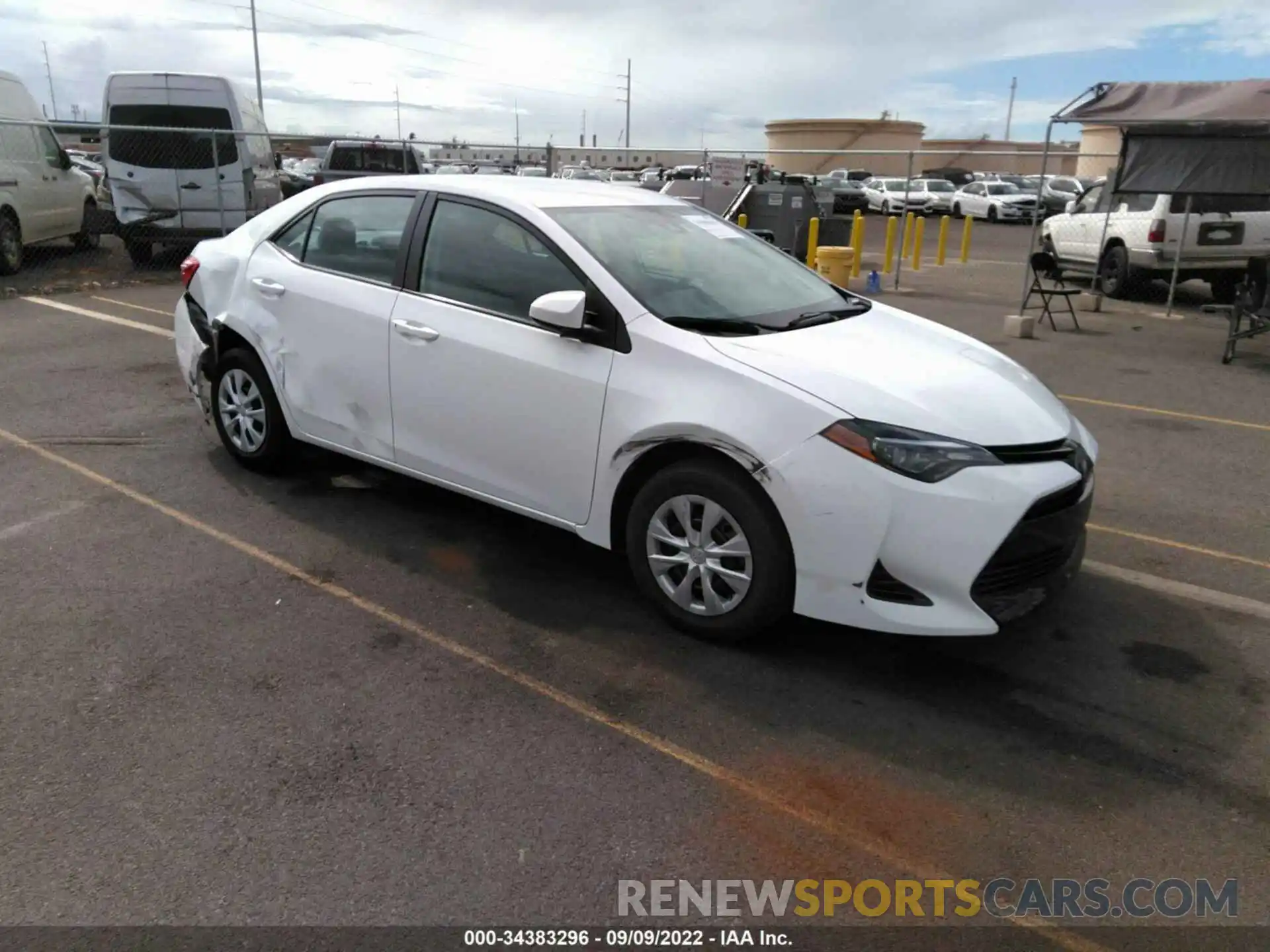 1 Photograph of a damaged car 5YFBURHE6KP856638 TOYOTA COROLLA 2019