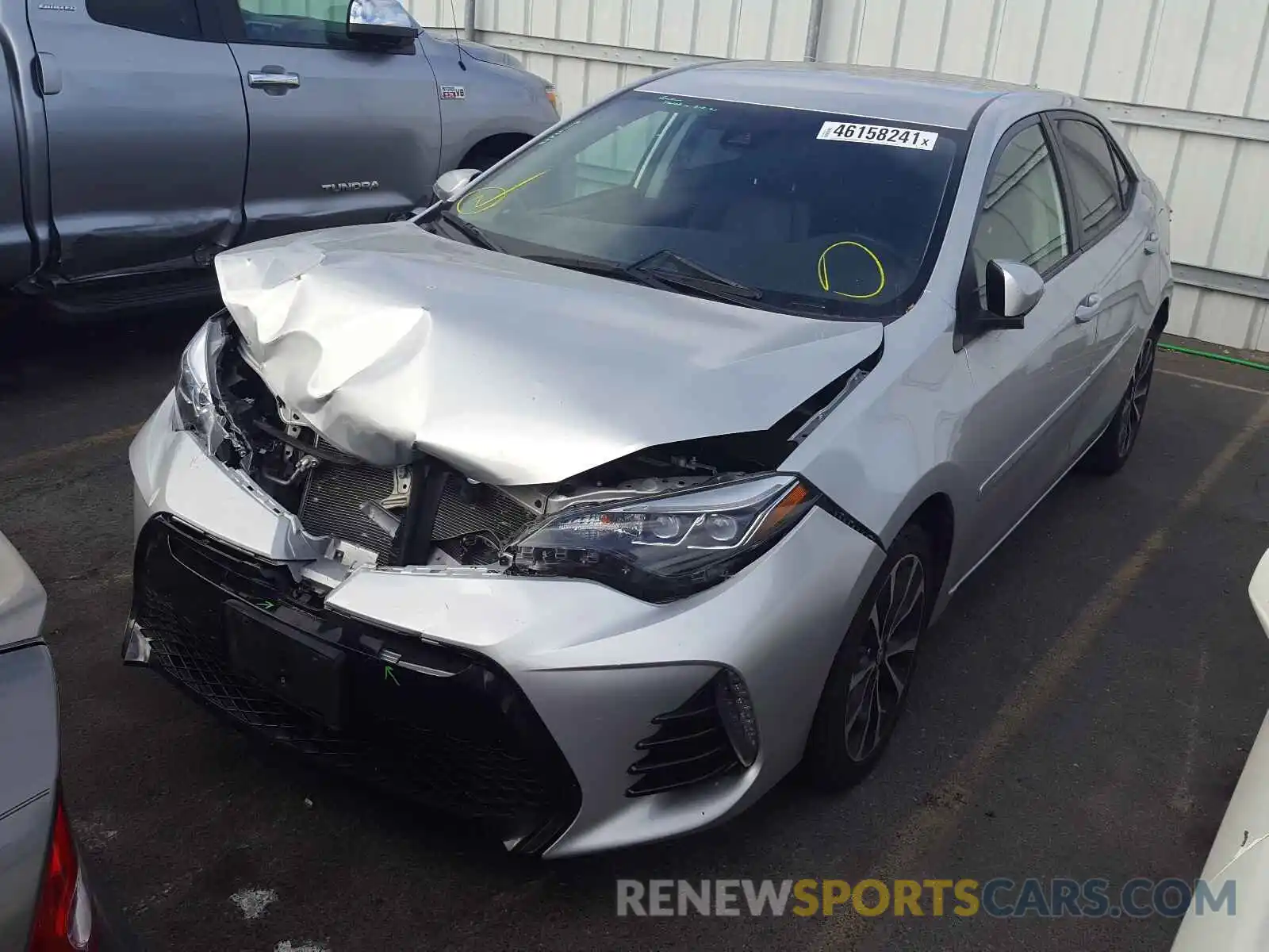 2 Photograph of a damaged car 5YFBURHE6KP860043 TOYOTA COROLLA 2019