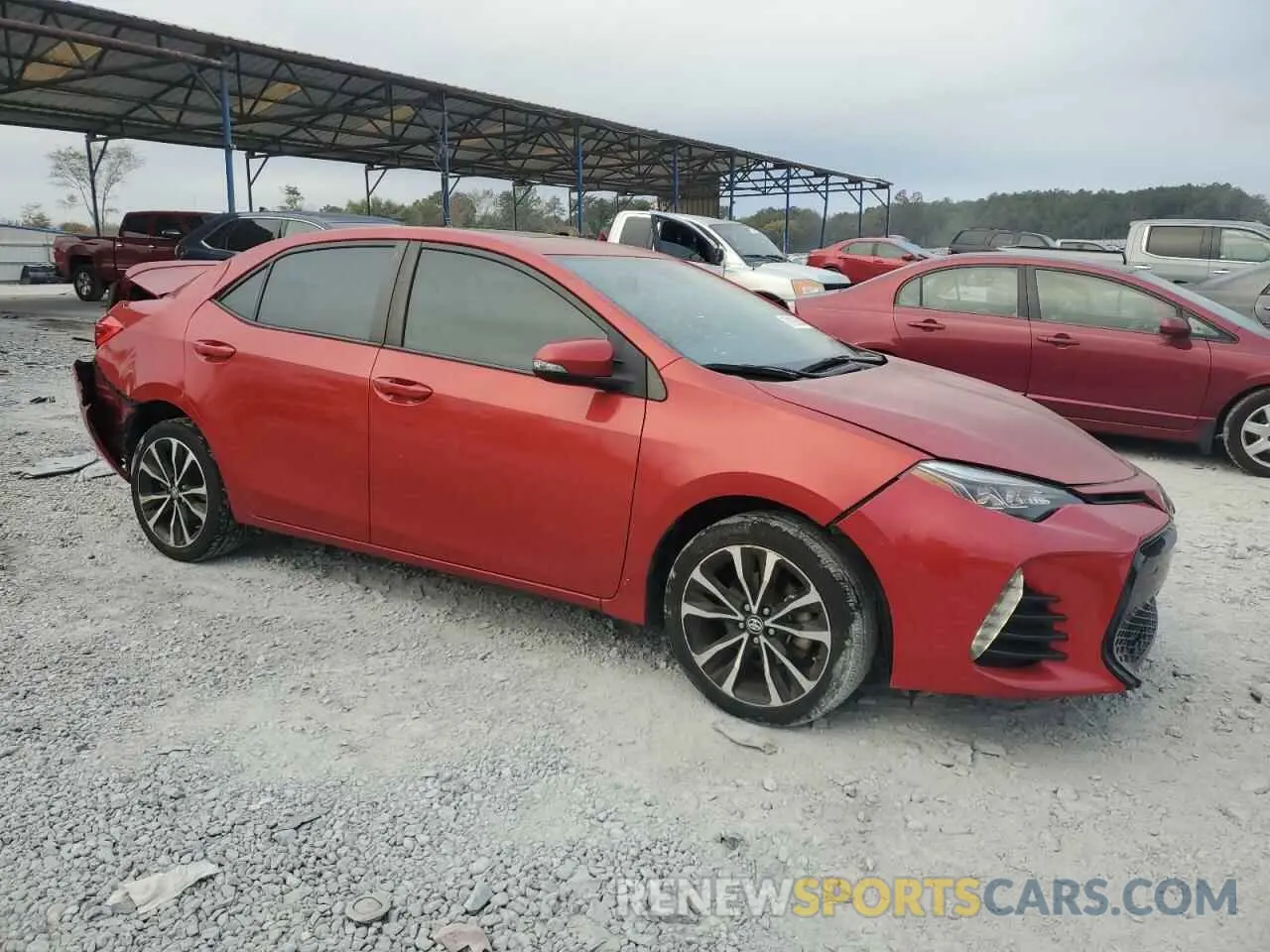 4 Photograph of a damaged car 5YFBURHE6KP860057 TOYOTA COROLLA 2019
