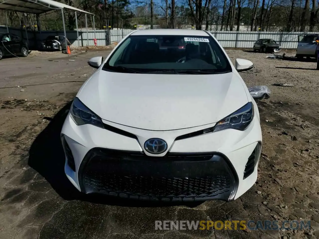 5 Photograph of a damaged car 5YFBURHE6KP860897 TOYOTA COROLLA 2019