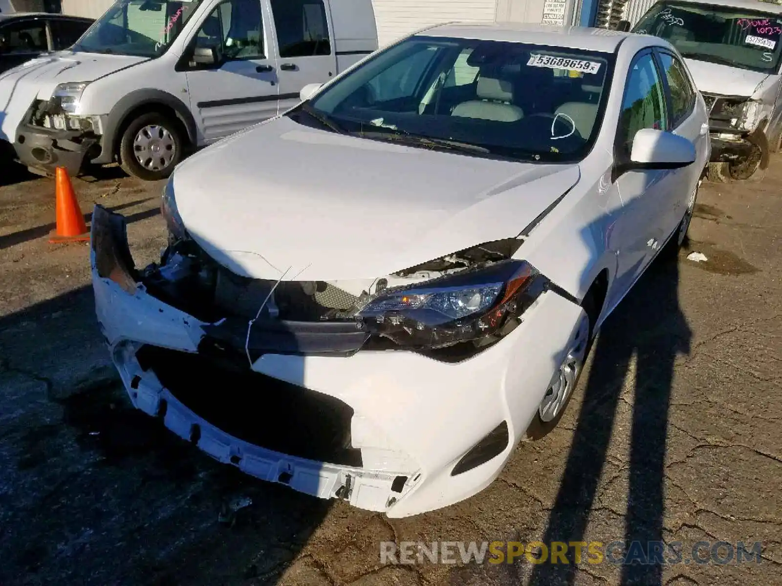 2 Photograph of a damaged car 5YFBURHE6KP860916 TOYOTA COROLLA 2019