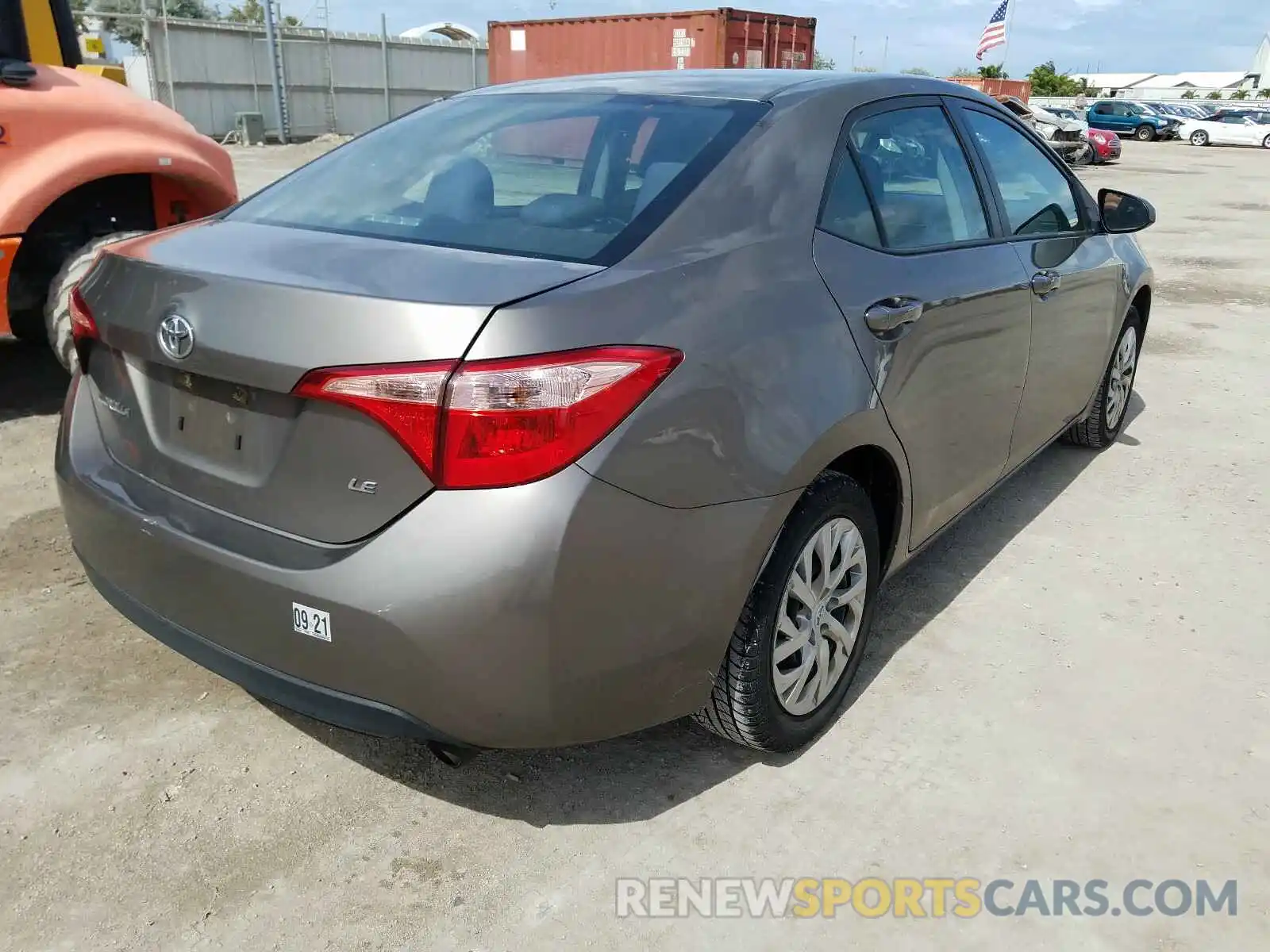 4 Photograph of a damaged car 5YFBURHE6KP861709 TOYOTA COROLLA 2019