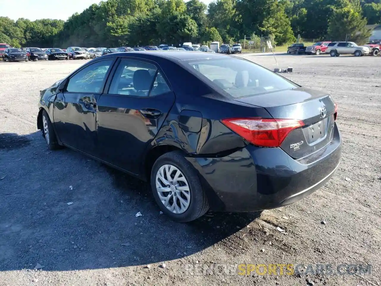 3 Photograph of a damaged car 5YFBURHE6KP862200 TOYOTA COROLLA 2019