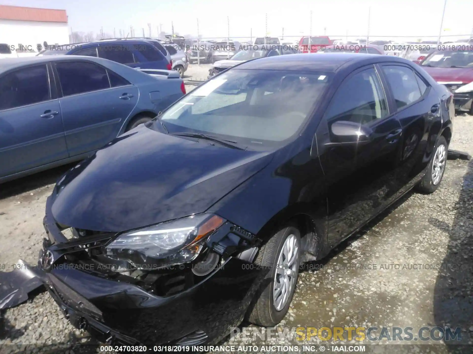 2 Photograph of a damaged car 5YFBURHE6KP862987 TOYOTA COROLLA 2019