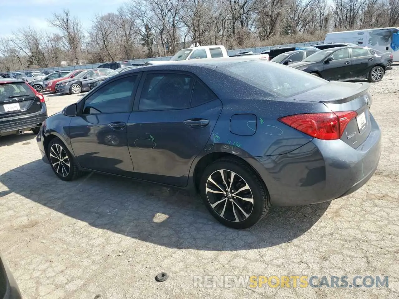 2 Photograph of a damaged car 5YFBURHE6KP867459 TOYOTA COROLLA 2019