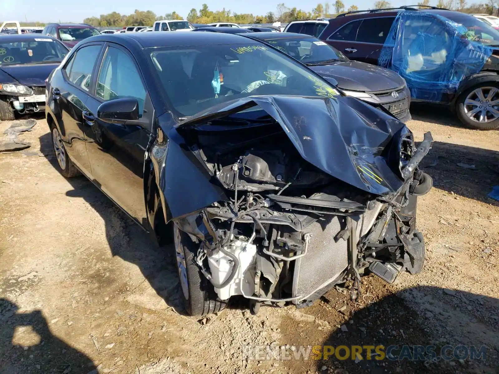 1 Photograph of a damaged car 5YFBURHE6KP871026 TOYOTA COROLLA 2019