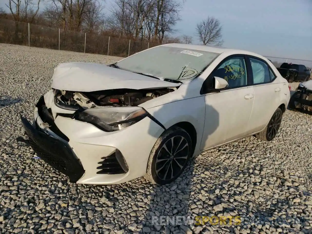 2 Photograph of a damaged car 5YFBURHE6KP872953 TOYOTA COROLLA 2019