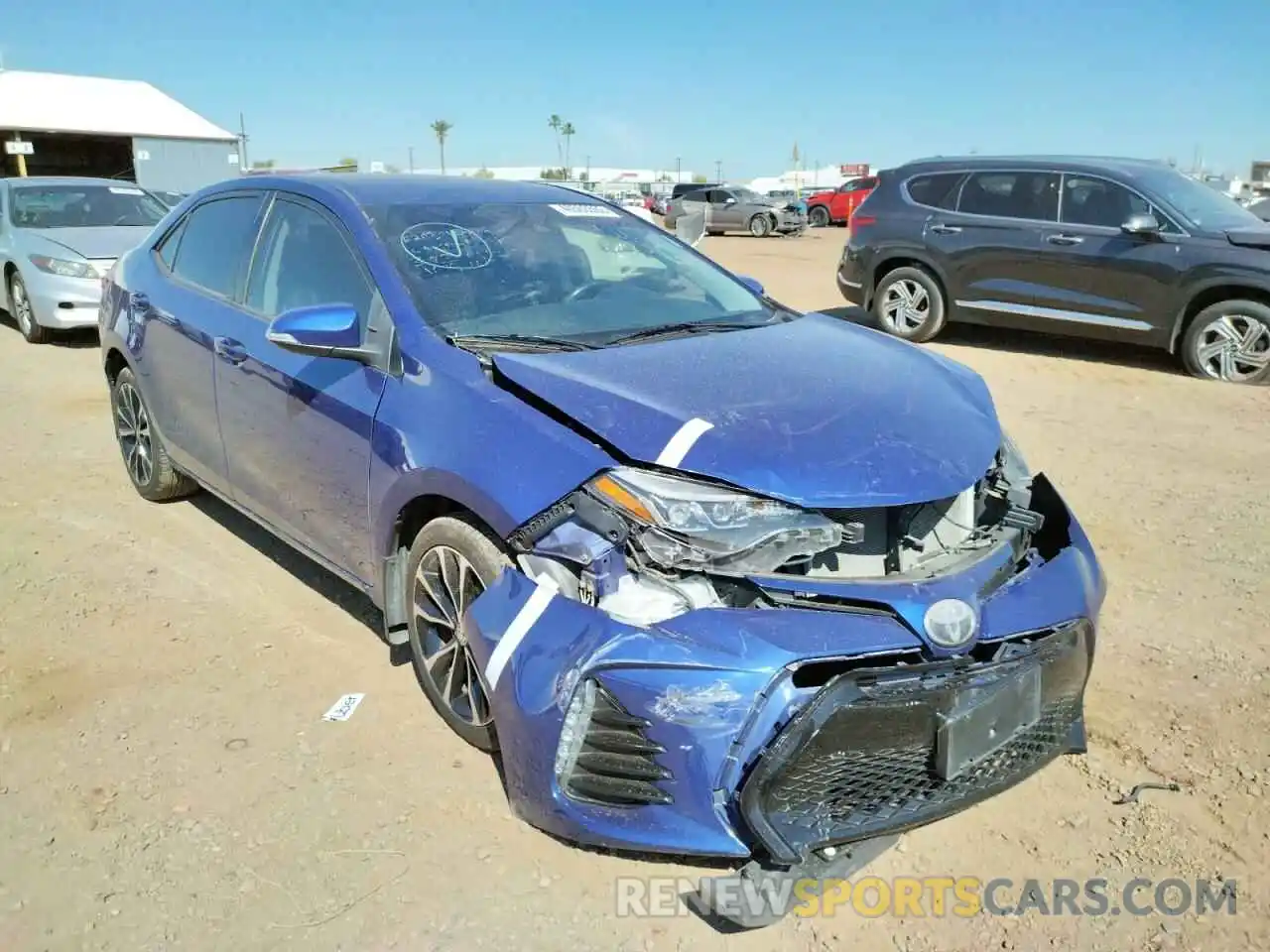 1 Photograph of a damaged car 5YFBURHE6KP873083 TOYOTA COROLLA 2019