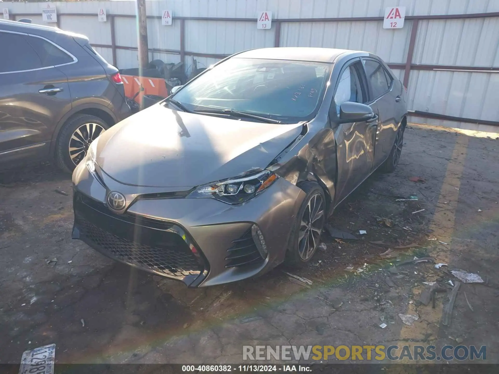 2 Photograph of a damaged car 5YFBURHE6KP873133 TOYOTA COROLLA 2019