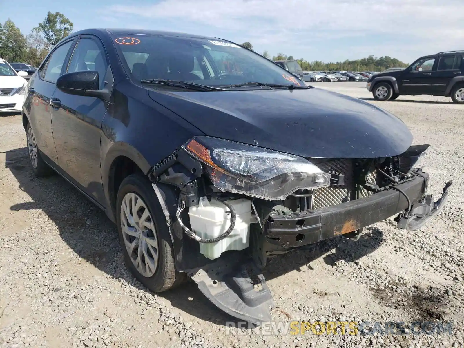 1 Photograph of a damaged car 5YFBURHE6KP874587 TOYOTA COROLLA 2019