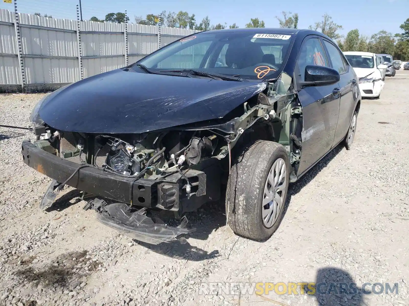 2 Photograph of a damaged car 5YFBURHE6KP874587 TOYOTA COROLLA 2019