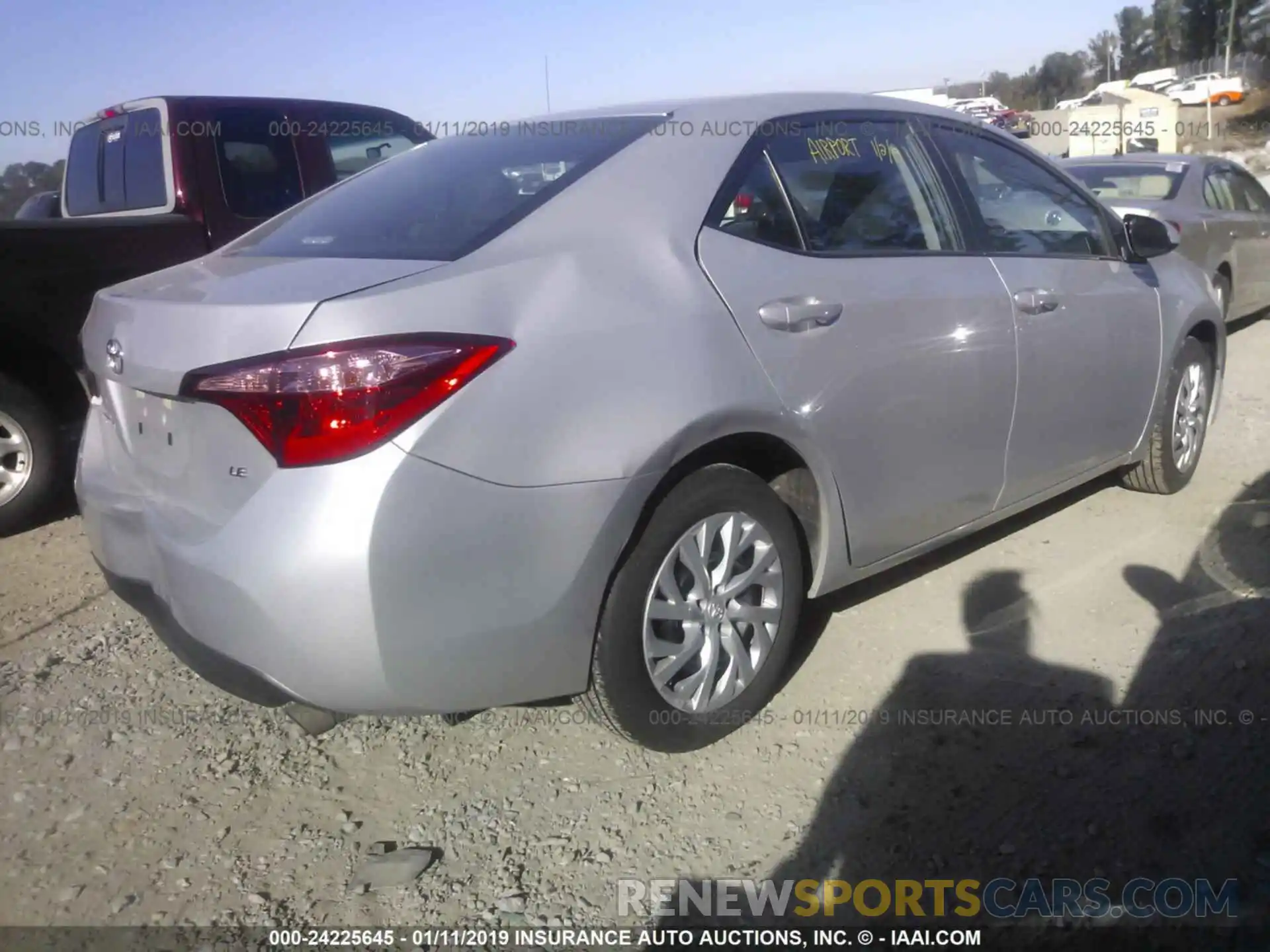 4 Photograph of a damaged car 5YFBURHE6KP874993 TOYOTA COROLLA 2019