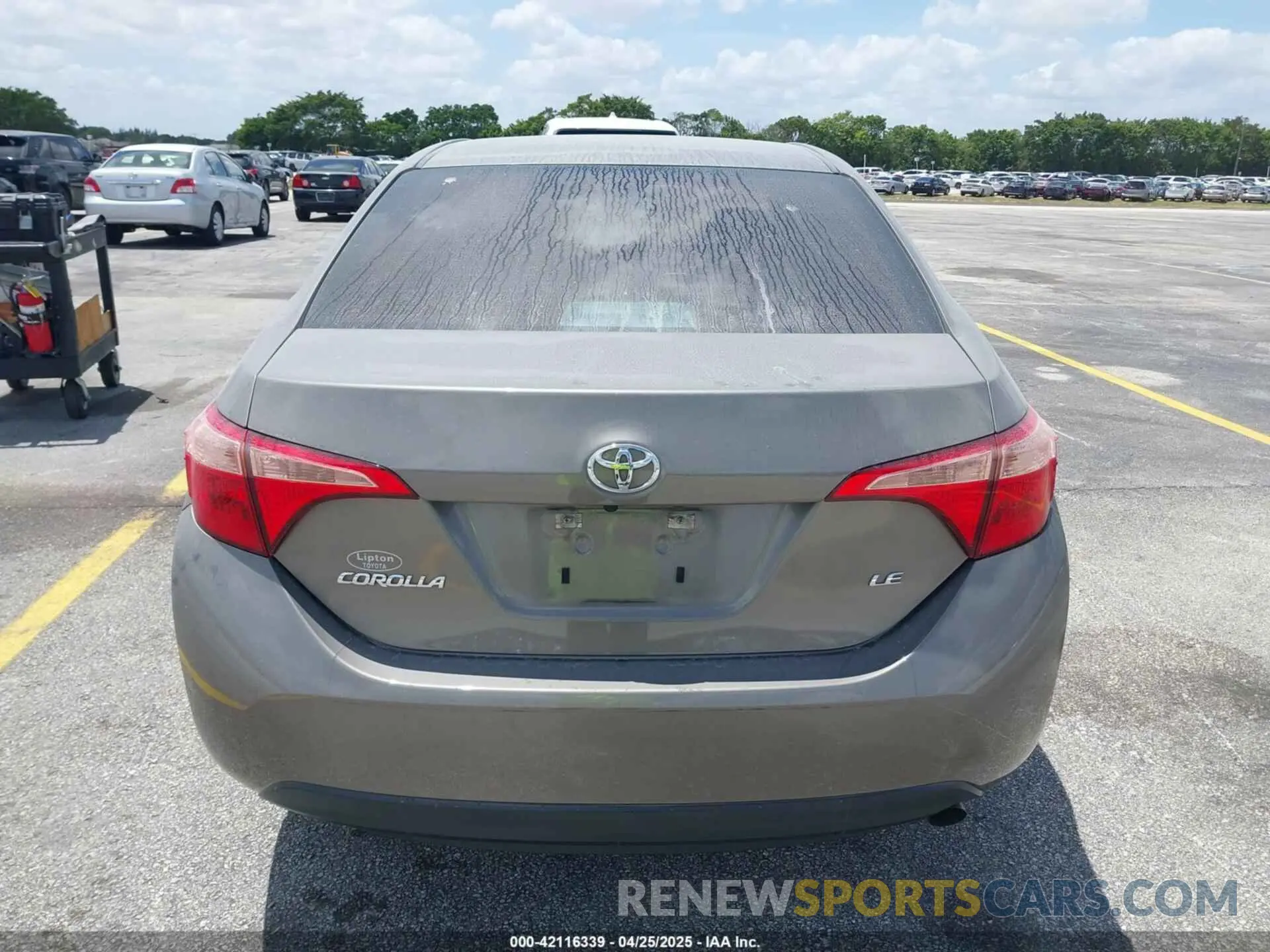16 Photograph of a damaged car 5YFBURHE6KP876601 TOYOTA COROLLA 2019