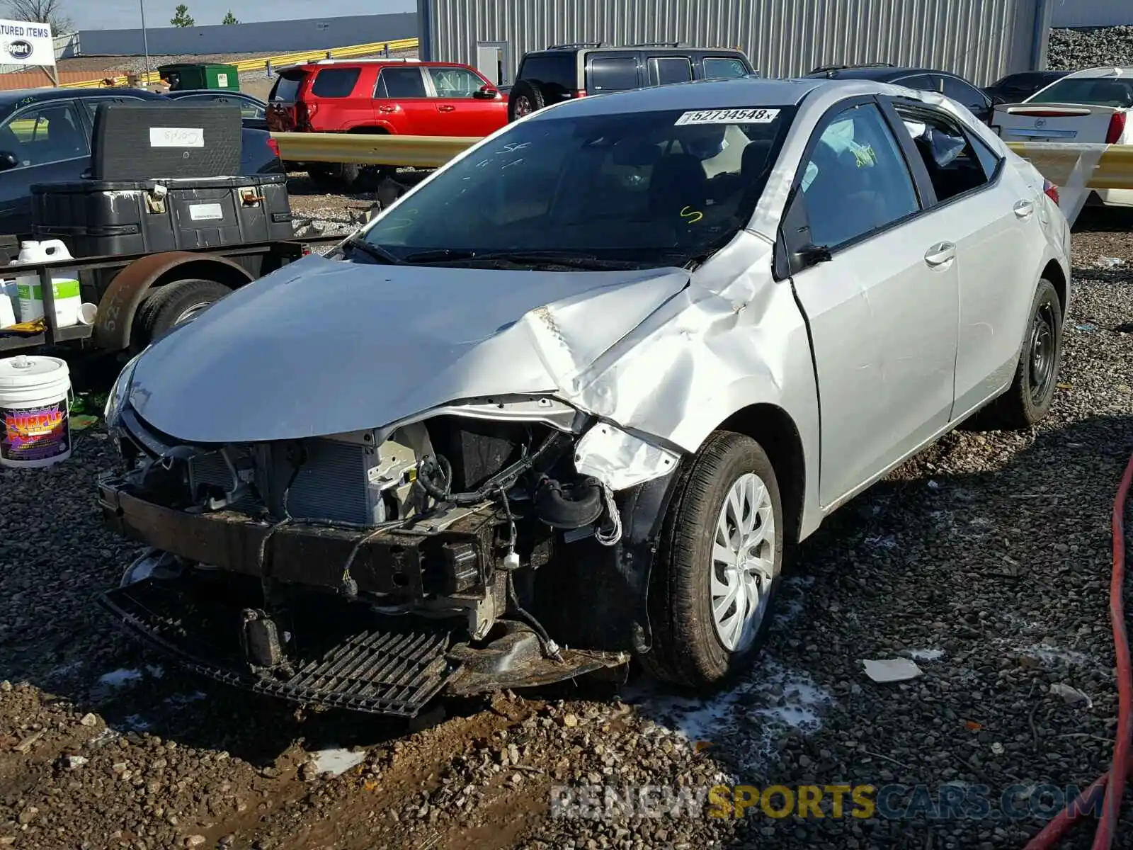 2 Photograph of a damaged car 5YFBURHE6KP877067 TOYOTA COROLLA 2019