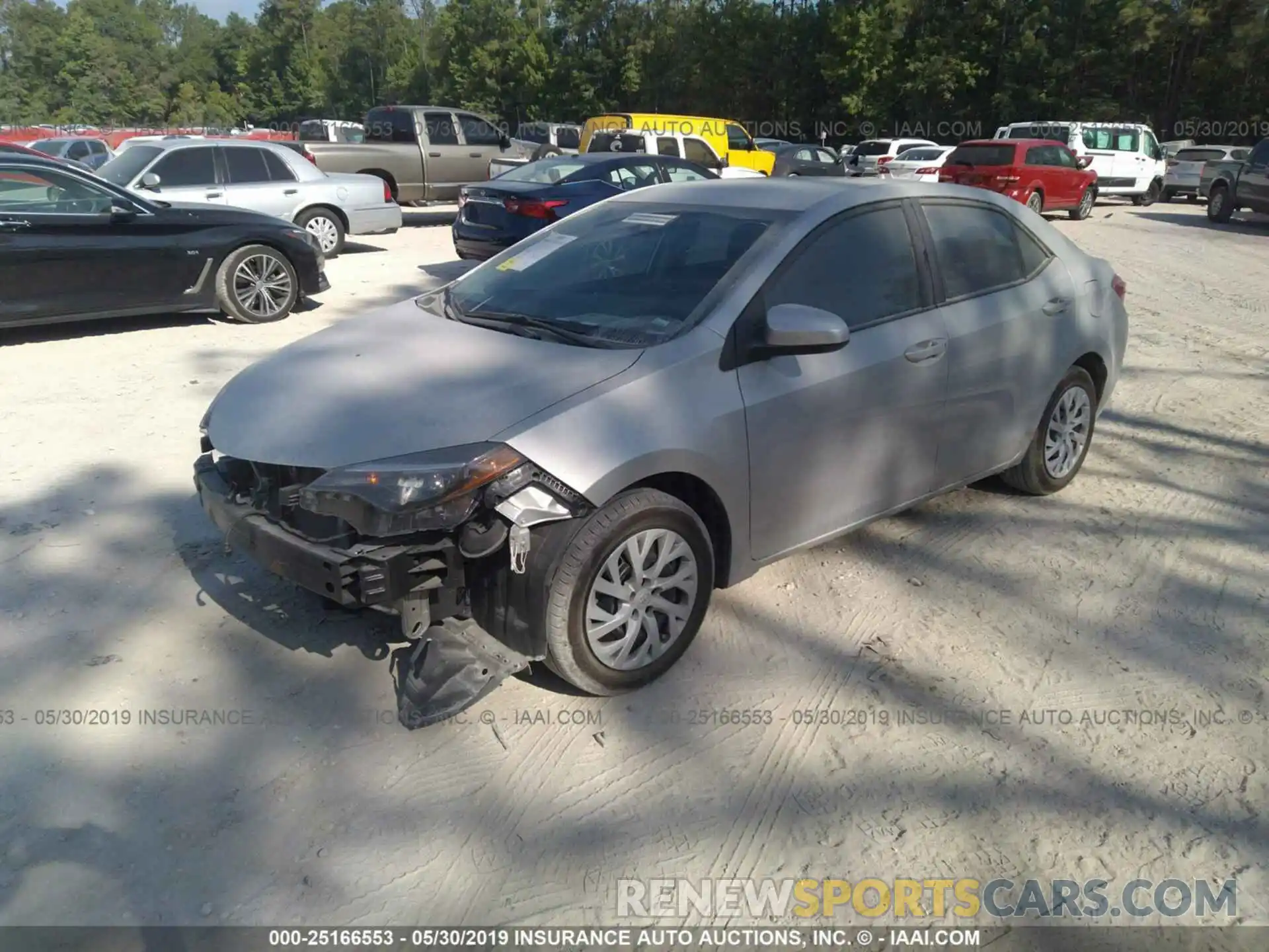 2 Photograph of a damaged car 5YFBURHE6KP877523 TOYOTA COROLLA 2019