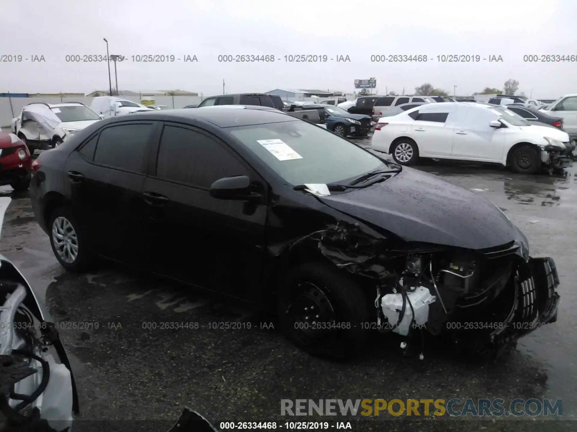 1 Photograph of a damaged car 5YFBURHE6KP877974 TOYOTA COROLLA 2019