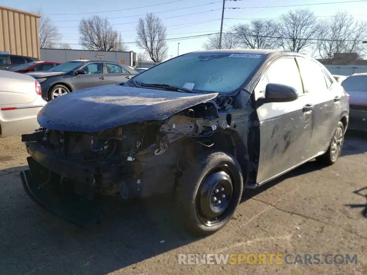 2 Photograph of a damaged car 5YFBURHE6KP878431 TOYOTA COROLLA 2019