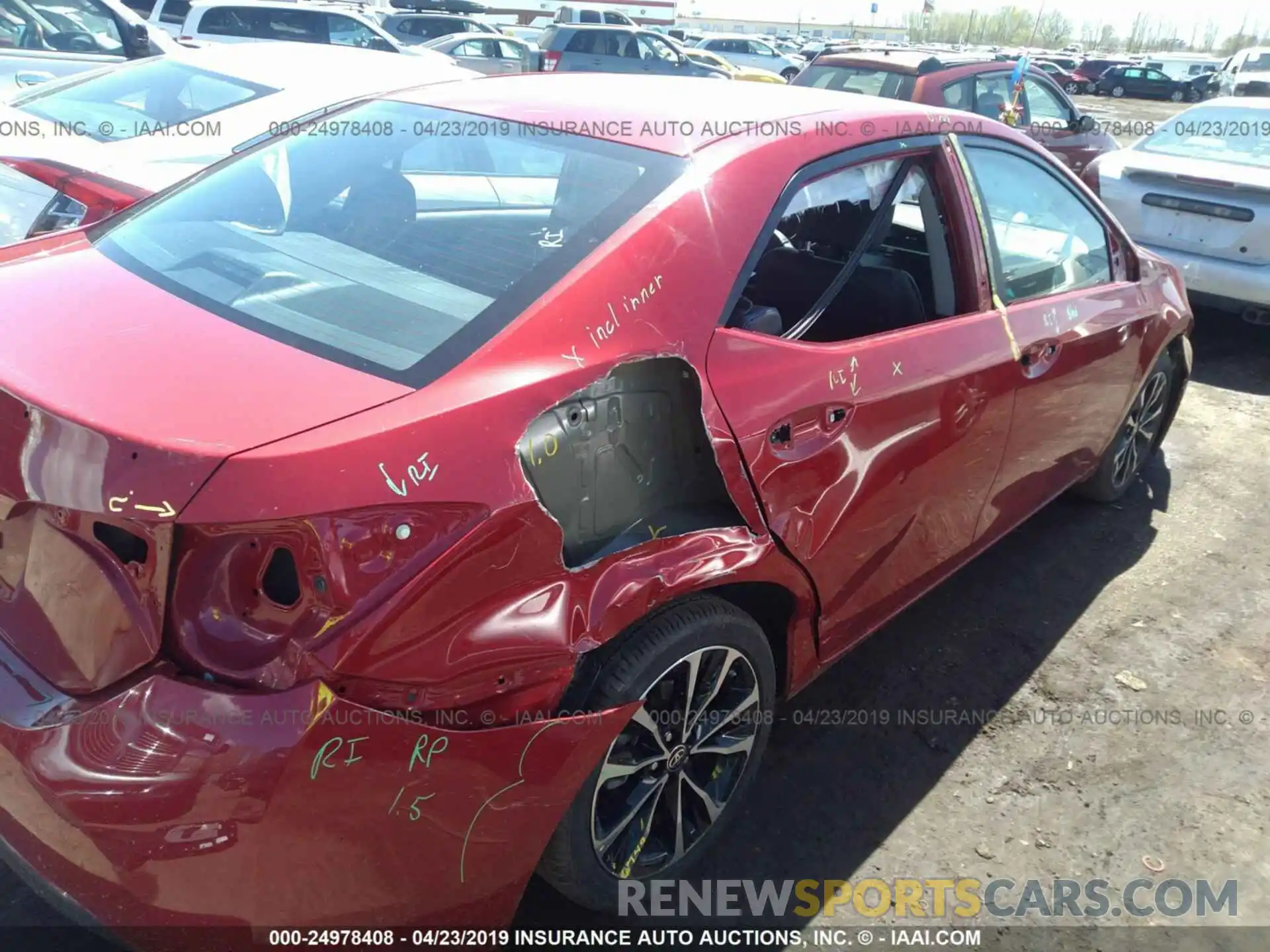 6 Photograph of a damaged car 5YFBURHE6KP880356 TOYOTA COROLLA 2019