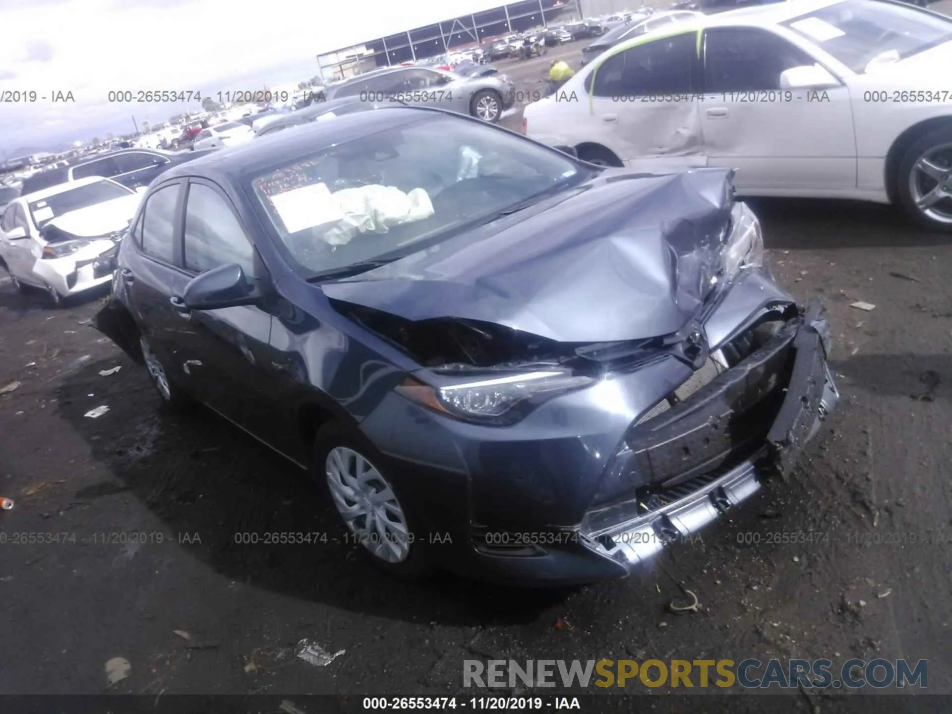 1 Photograph of a damaged car 5YFBURHE6KP880602 TOYOTA COROLLA 2019
