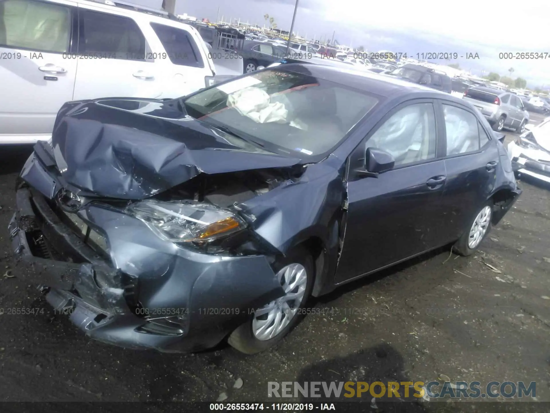 2 Photograph of a damaged car 5YFBURHE6KP880602 TOYOTA COROLLA 2019