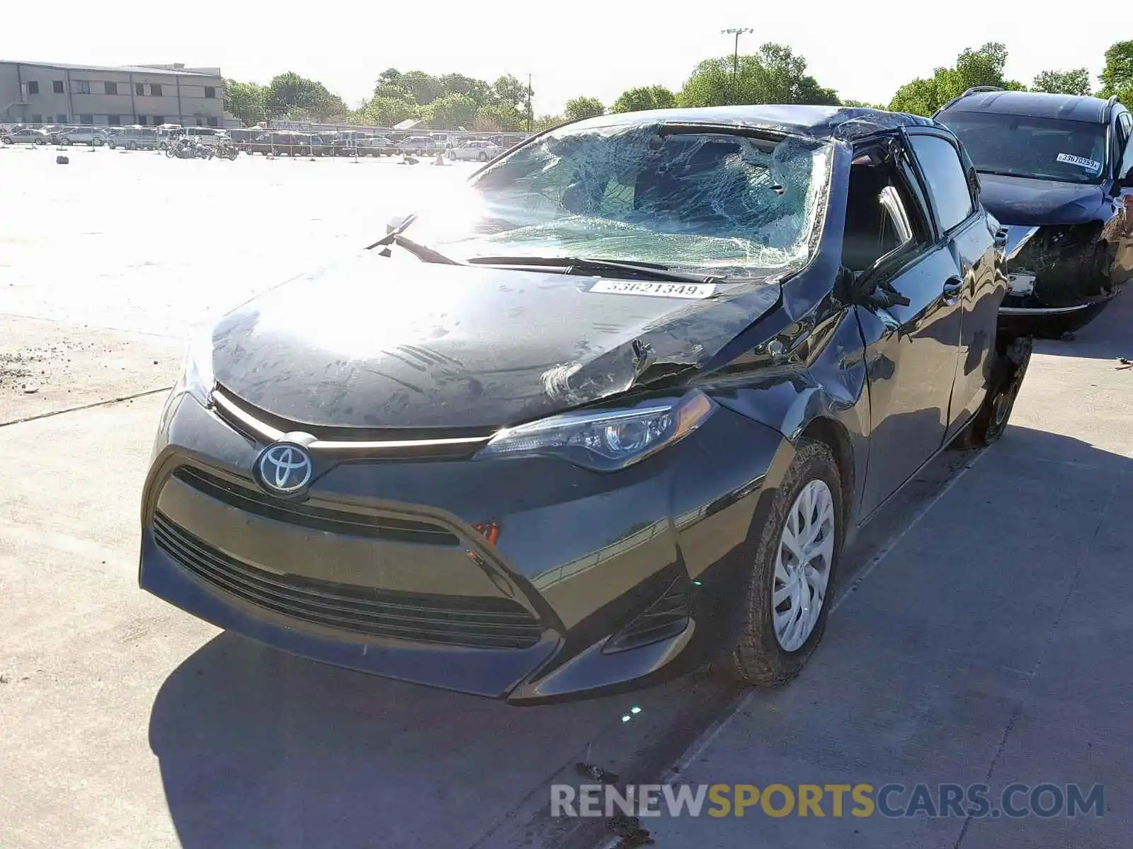 2 Photograph of a damaged car 5YFBURHE6KP881488 TOYOTA COROLLA 2019