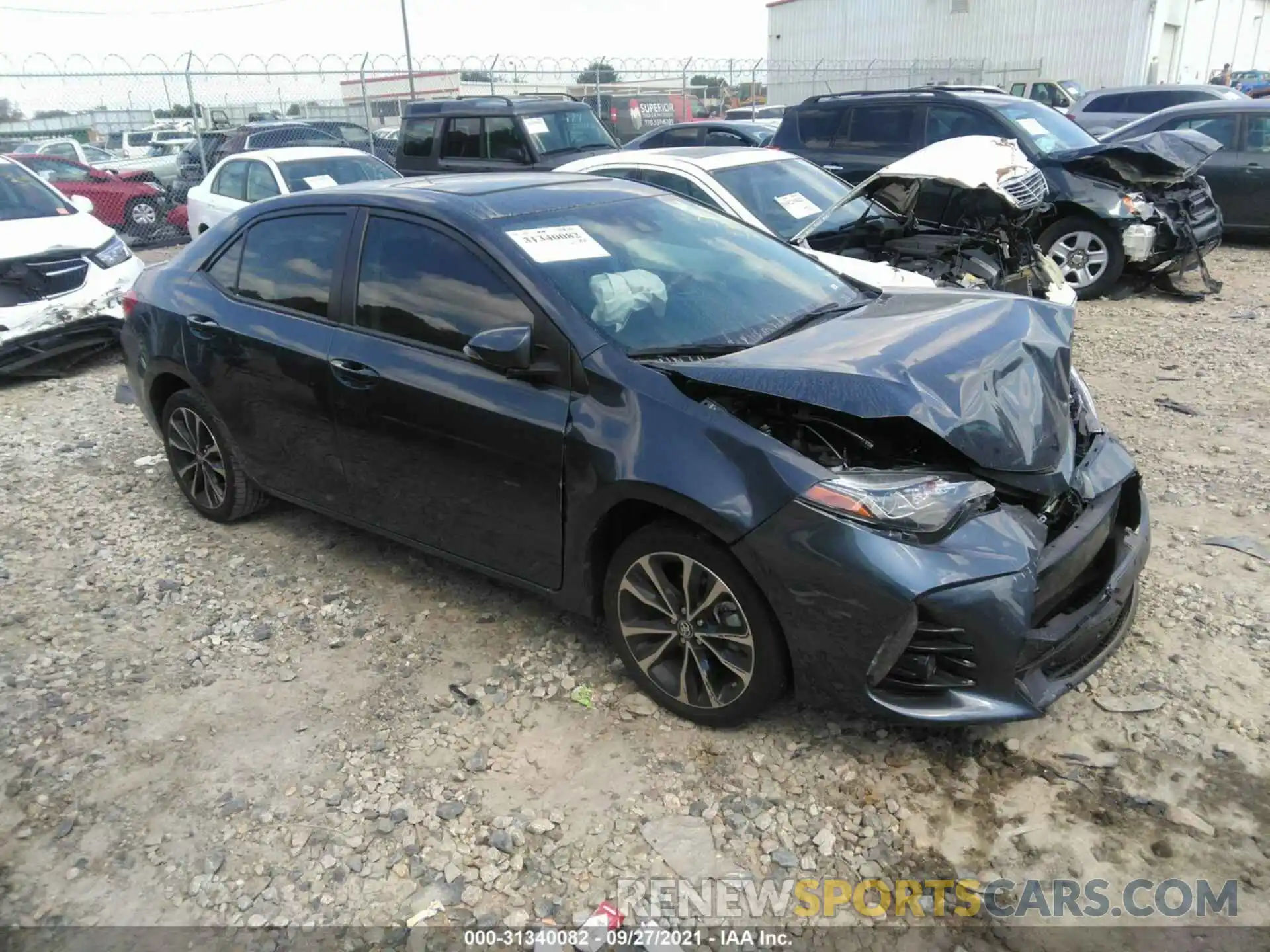 1 Photograph of a damaged car 5YFBURHE6KP883161 TOYOTA COROLLA 2019