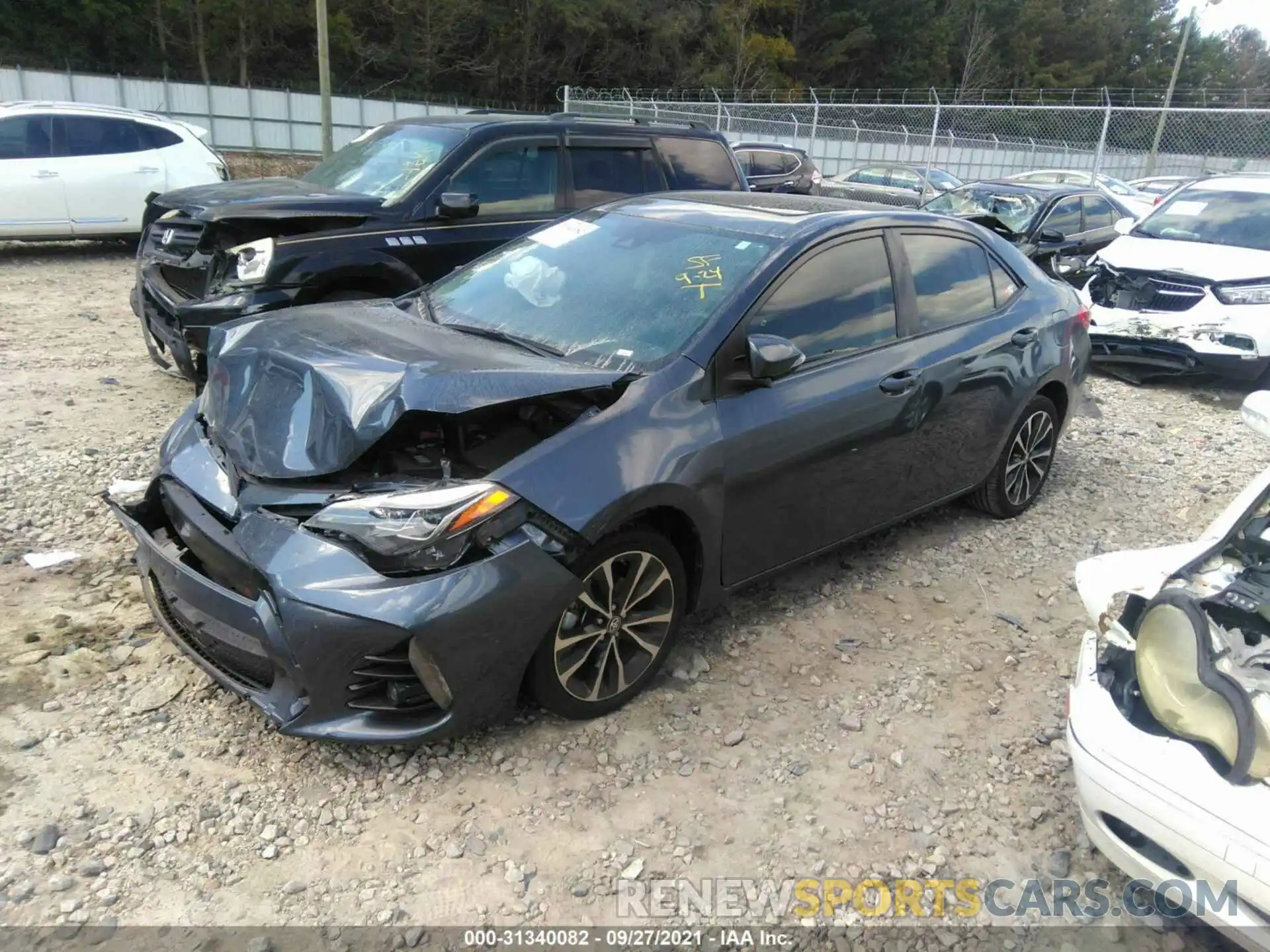 2 Photograph of a damaged car 5YFBURHE6KP883161 TOYOTA COROLLA 2019