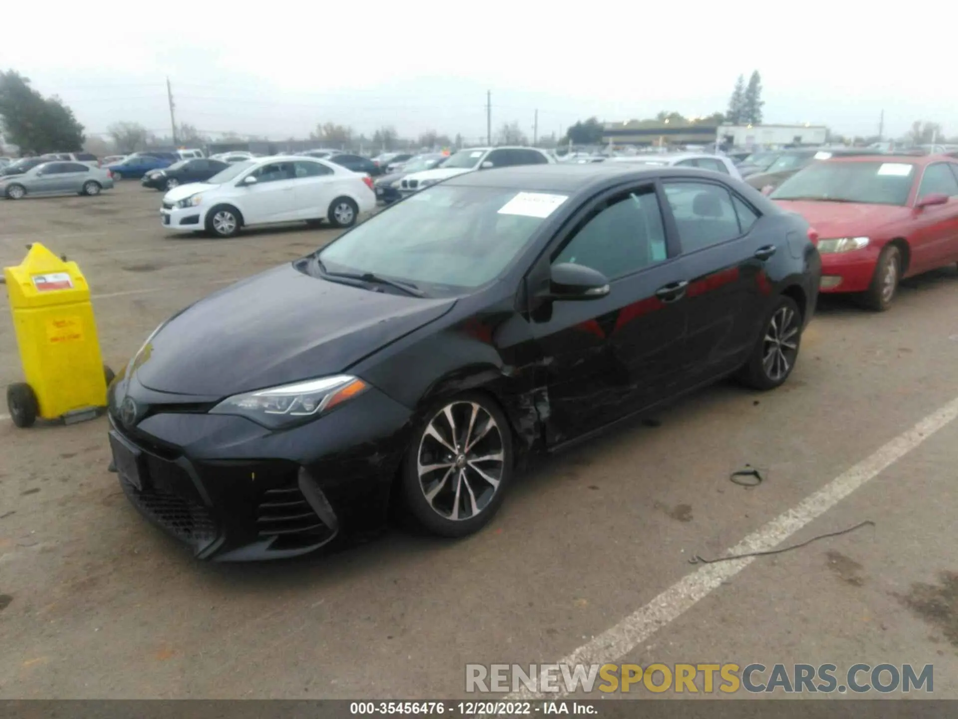2 Photograph of a damaged car 5YFBURHE6KP883855 TOYOTA COROLLA 2019